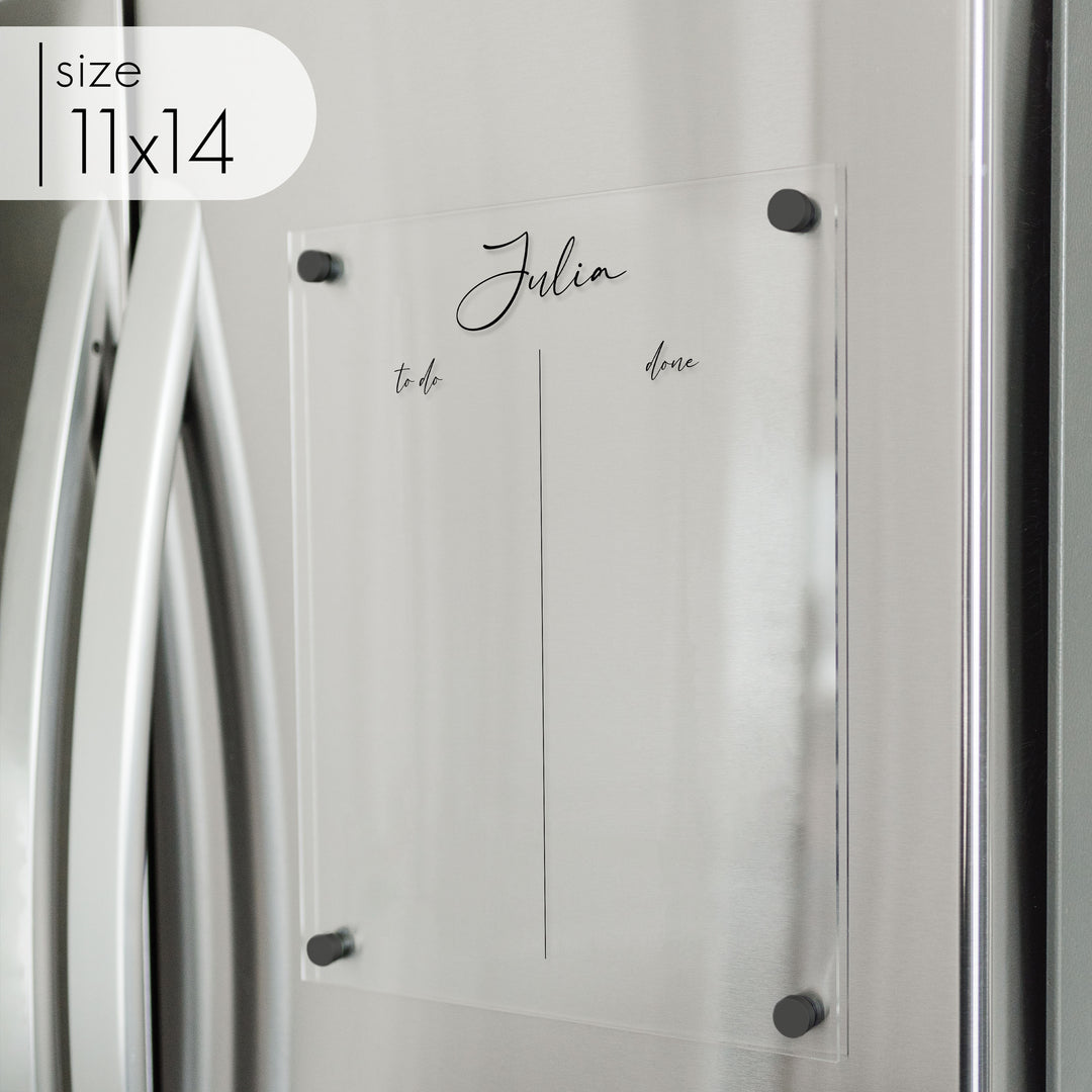 Acrylic Fridge Visual Toddler Chore Chart | Vertical Pennington