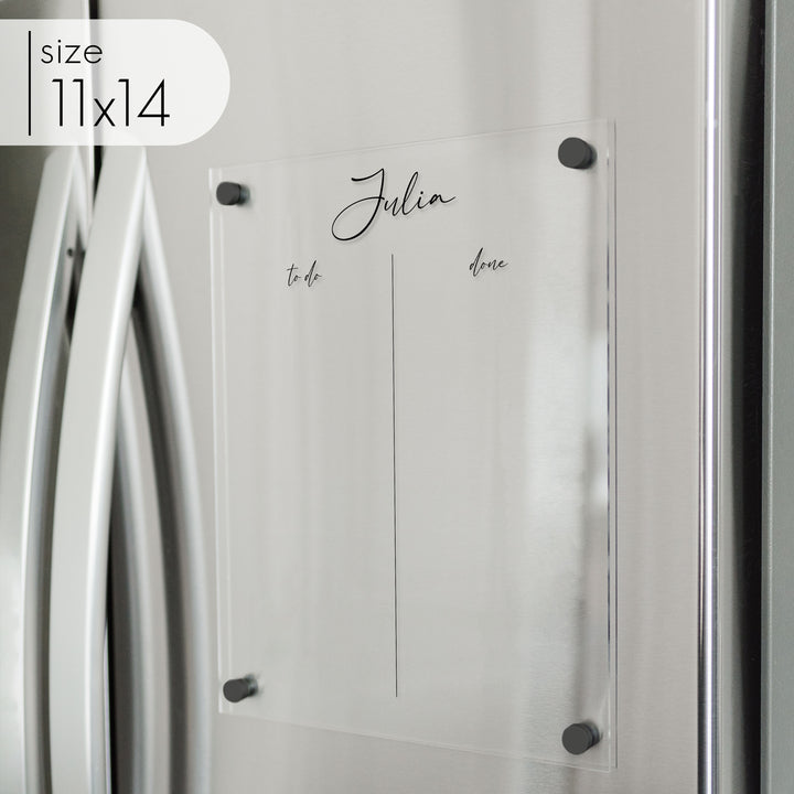 Acrylic Fridge Visual Toddler Chore Chart | Vertical Pennington
