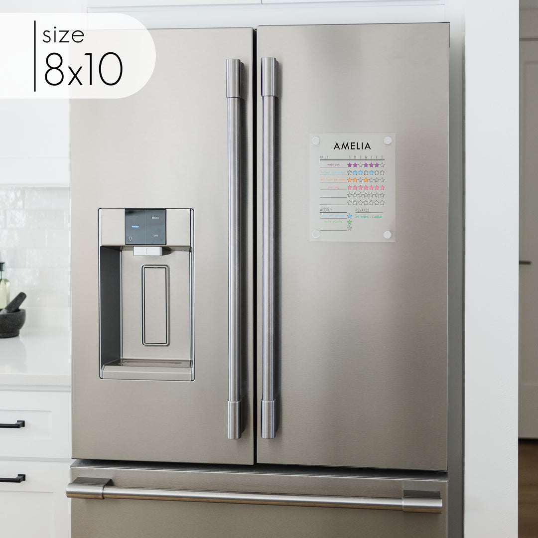 1 Child Acrylic Fridge Reward Chart | Vertical Multi-Style