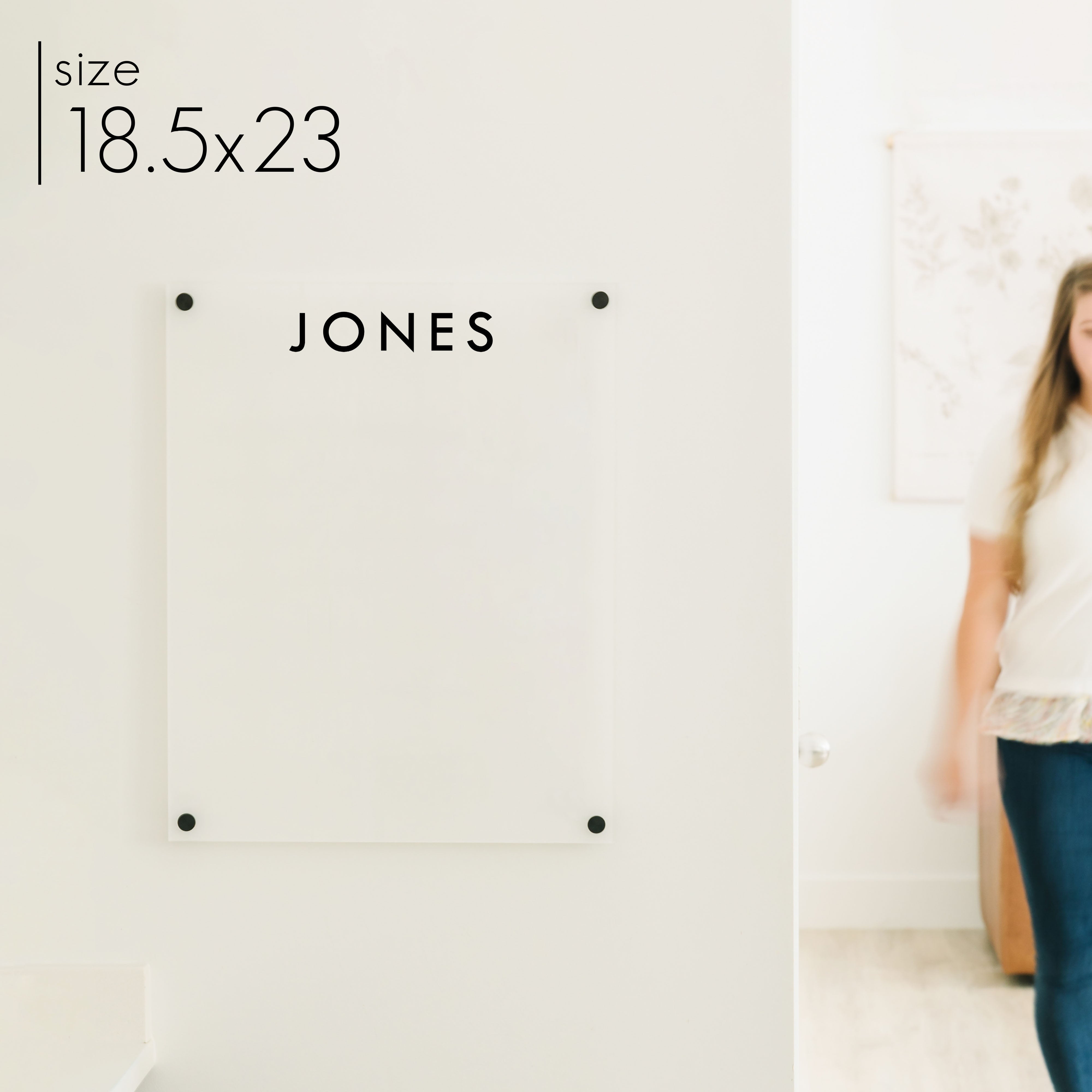 Large Frosted Acrylic Dry-erase Board | Vertical Madi