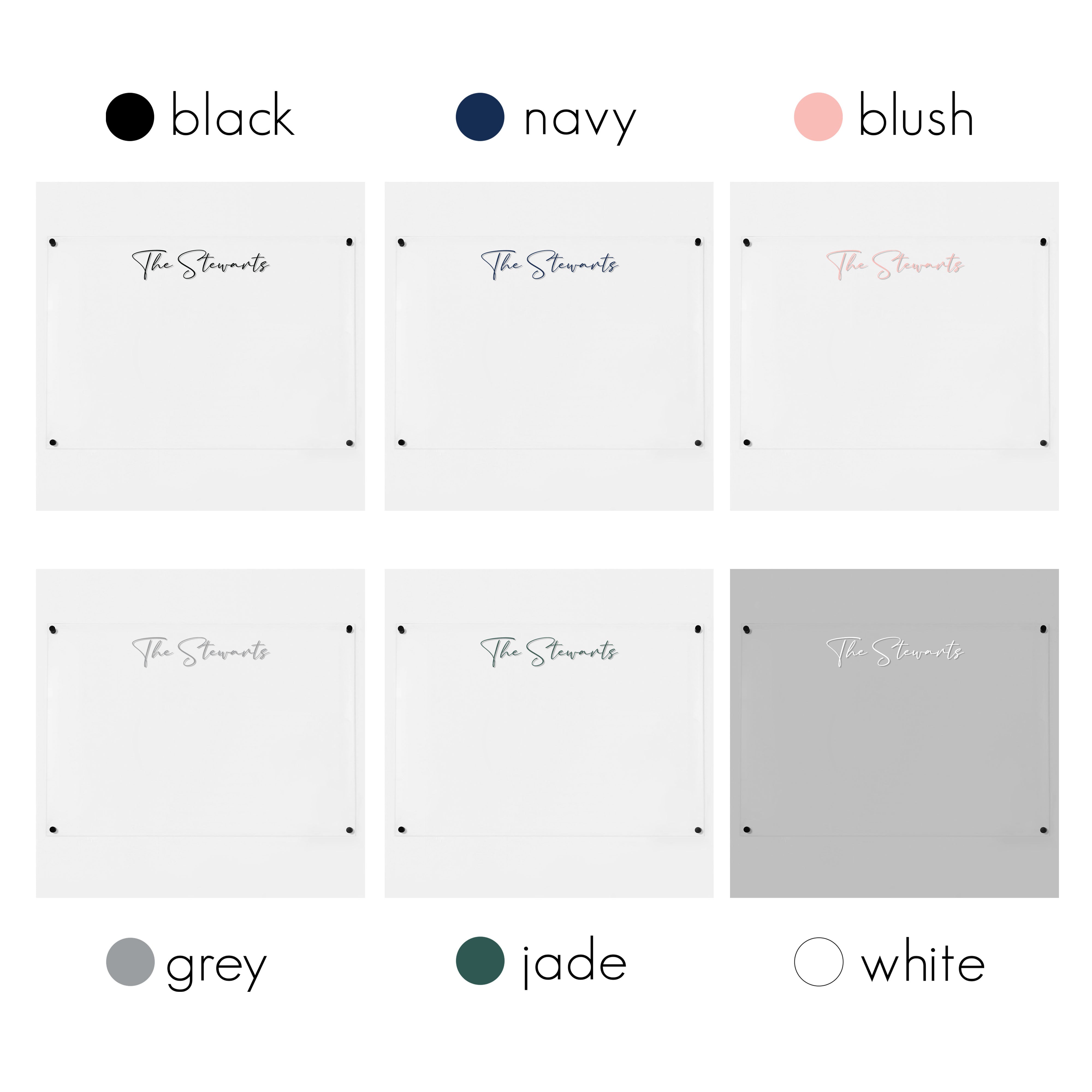 Slim Acrylic Dry-erase Board | Horizontal Pennington