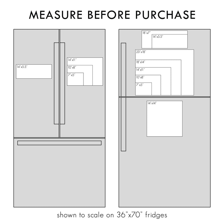 Acrylic Fridge Family Chore Chart | Horizontal Madi