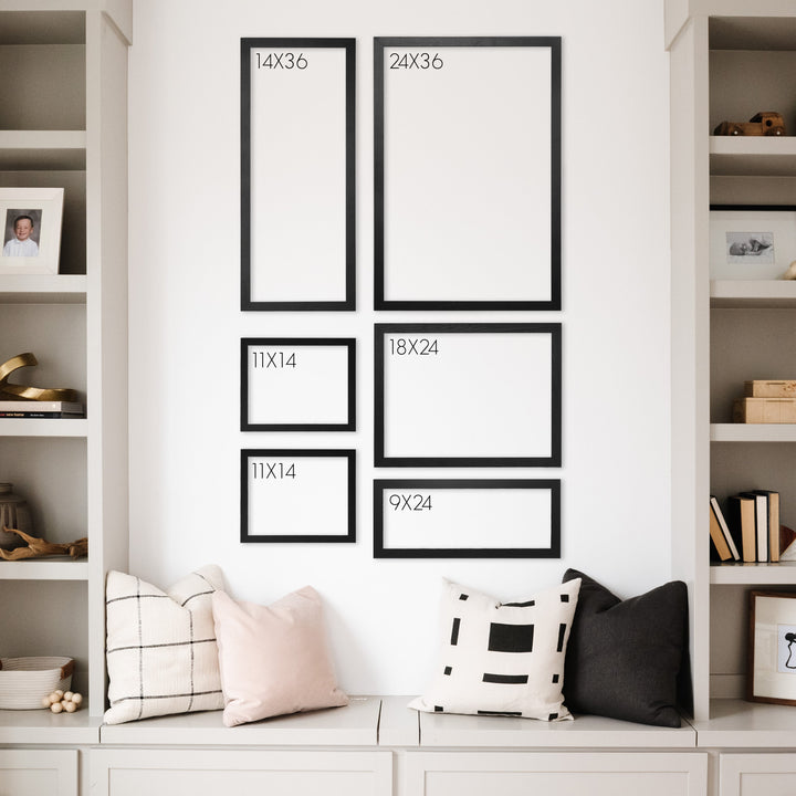 Framed 3 Month Summer Bucket List Calendar | Vertical Popsicle