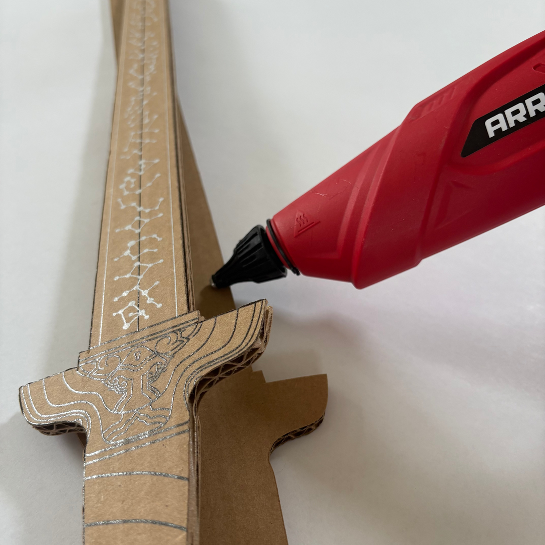 DIY KPop Demon Hunter Cardboard Swords, Axes, and Daggers for Kids – Birthday Party Craft, Recyclable Sword Decoration Activity