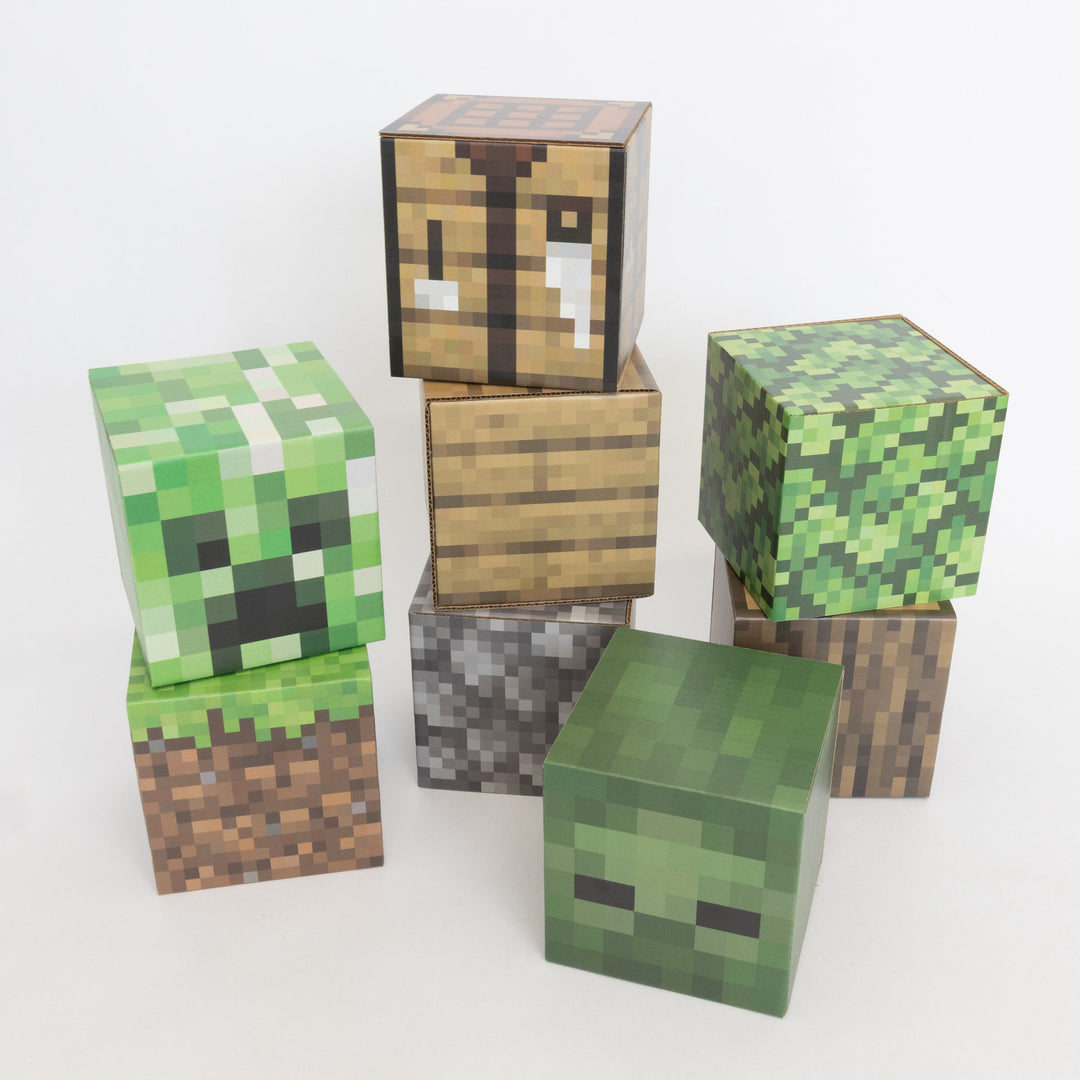 Small variety pack of 8 pixel cubes