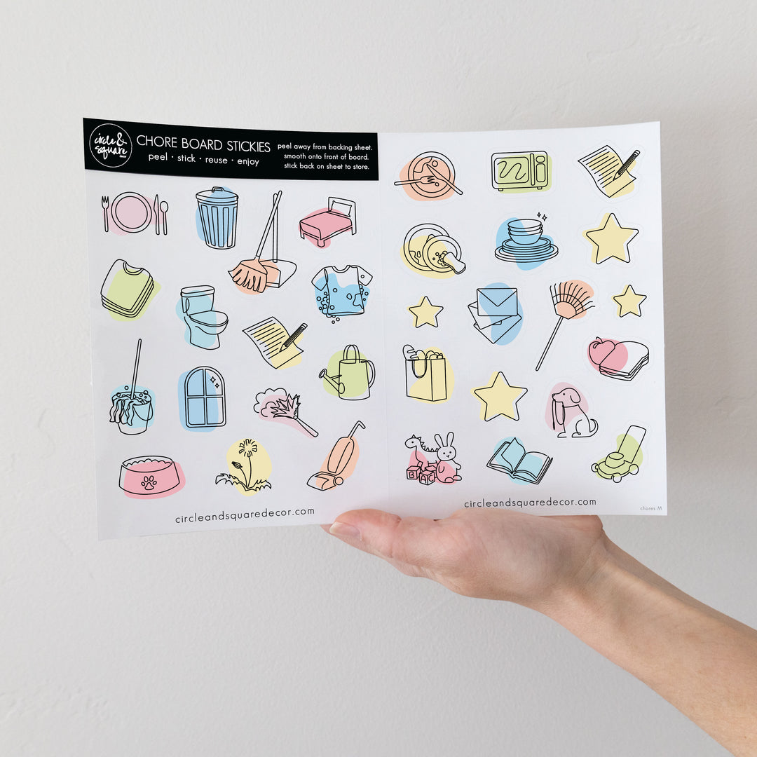 1 Child Acrylic Visual Toddler Chore Chart | Vertical Madi