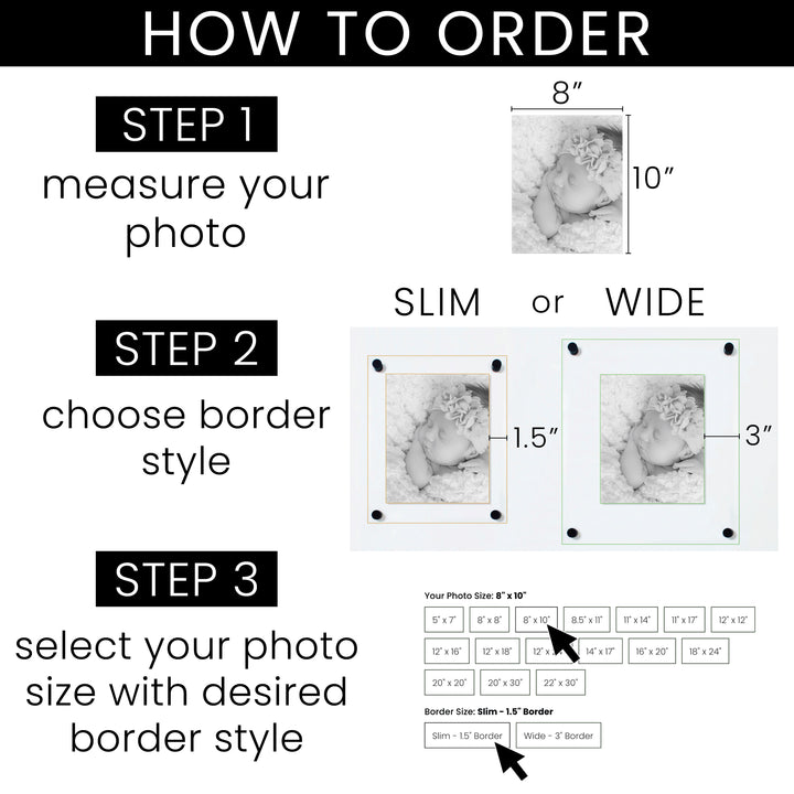 Clear Acrylic Frame Gallery Grid