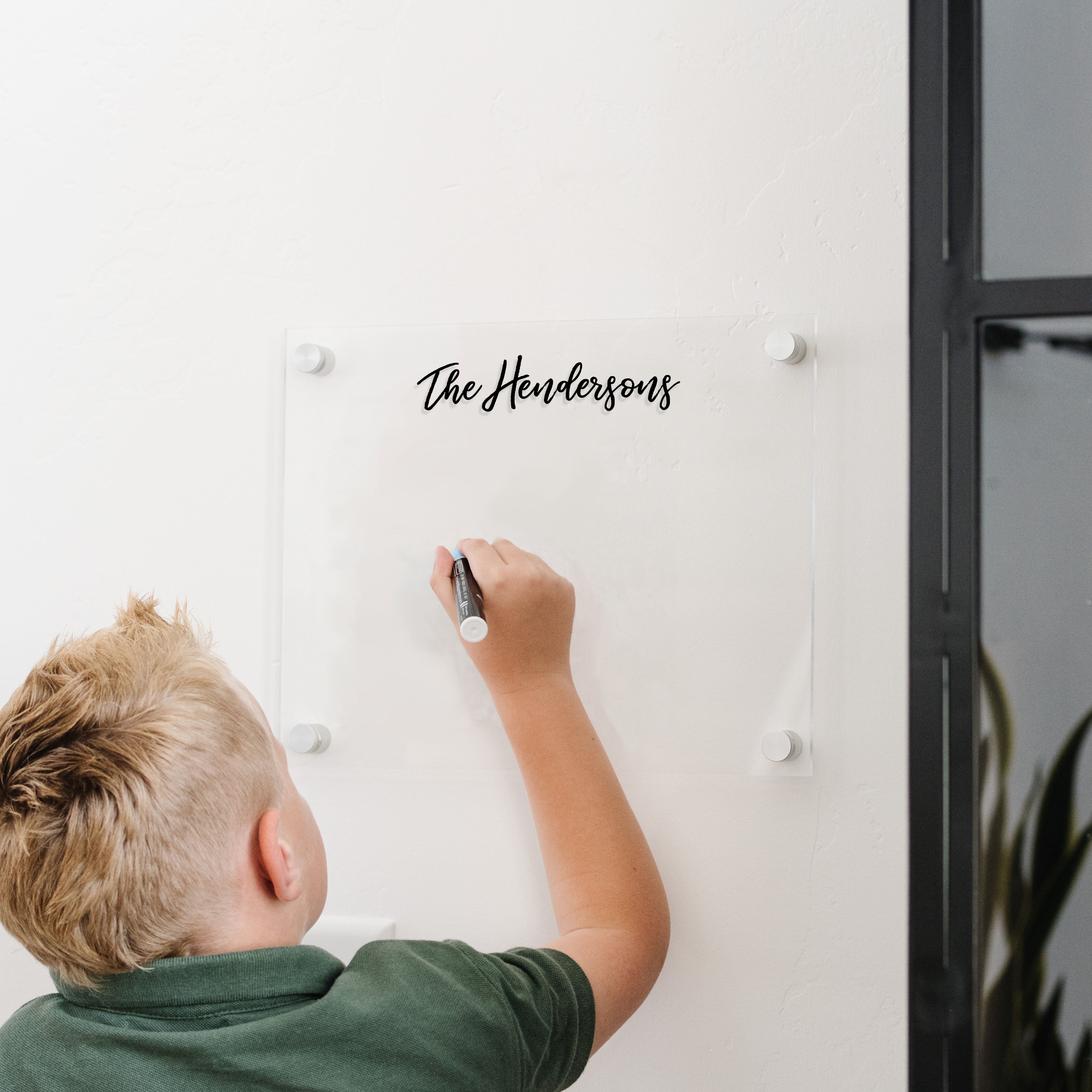 Small Acrylic Dry-erase Board | Horizontal Traeger