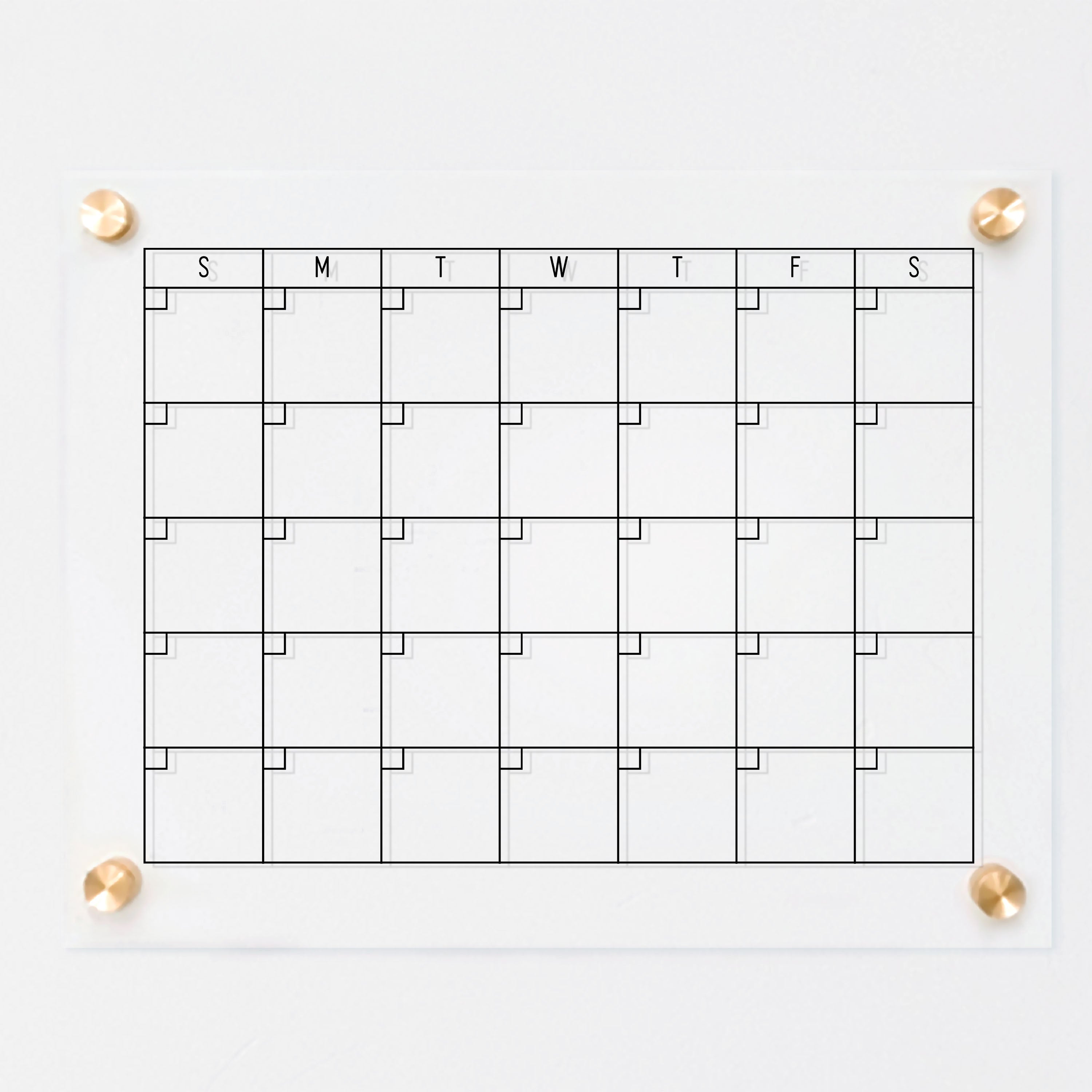 Monthly Acrylic Calendar | Horizontal Multi-Style