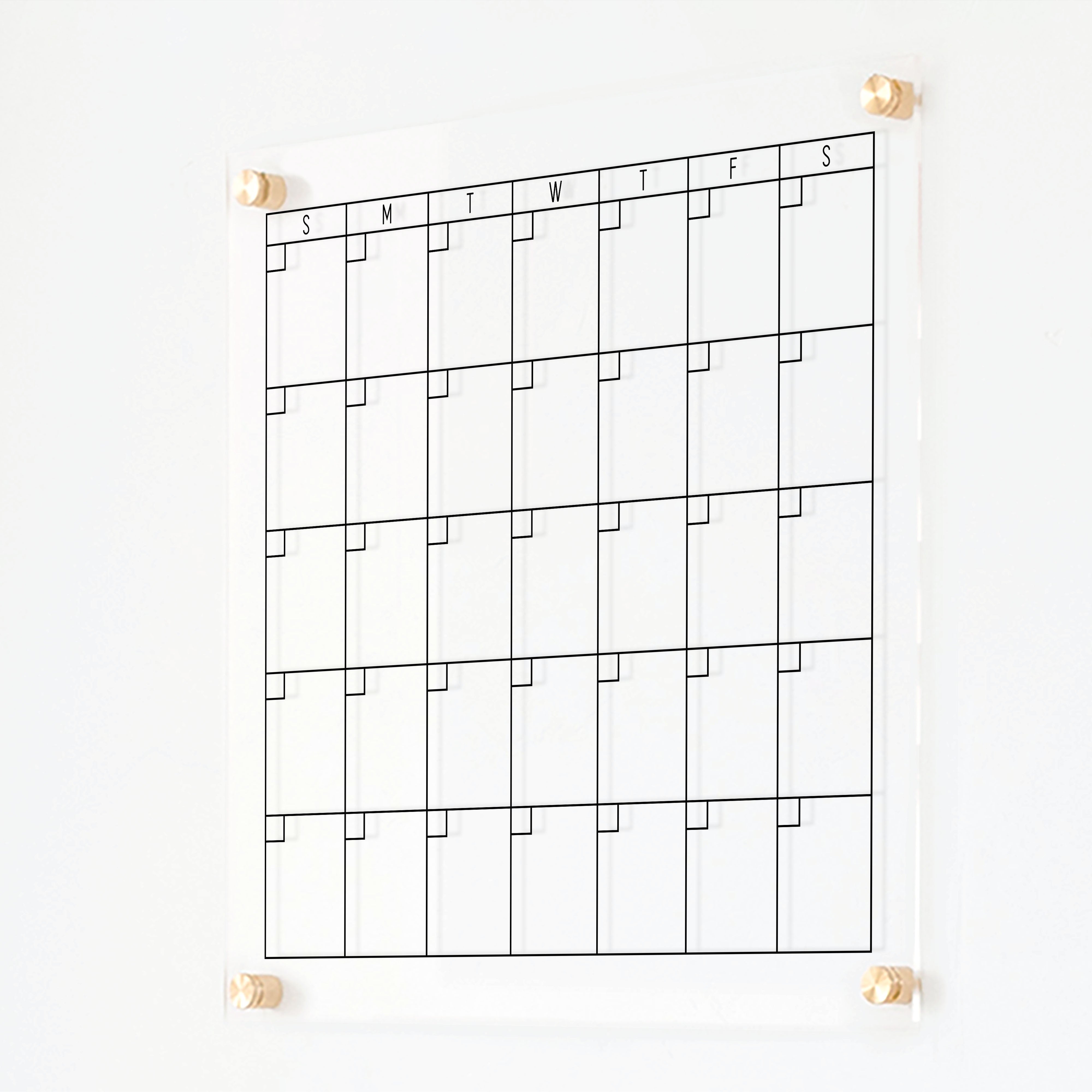 Monthly Acrylic Calendar | Vertical Multi-Style