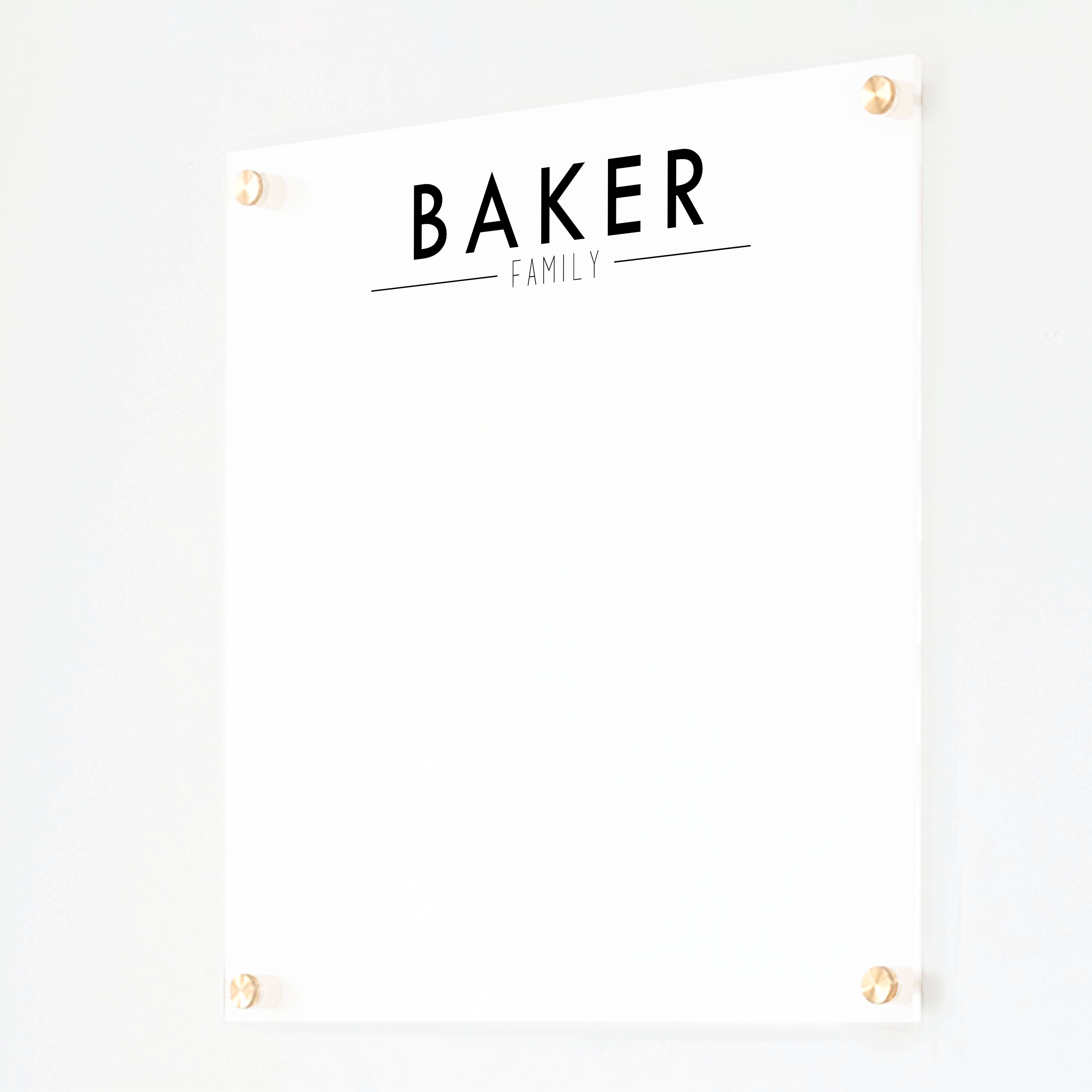 Small Frosted Acrylic Dry-erase Board | Horizontal Craig