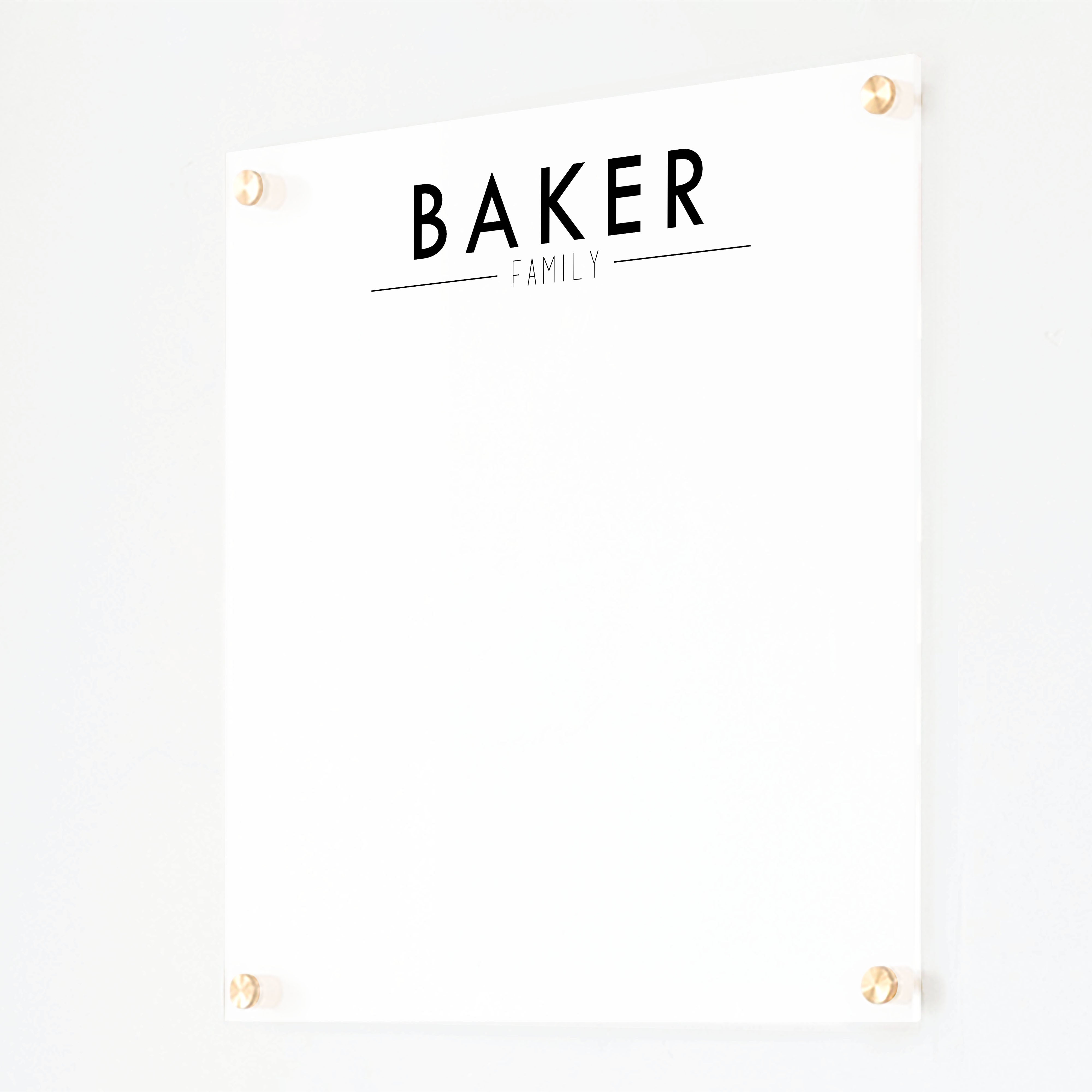 Small Frosted Acrylic Dry-erase Board | Vertical Craig