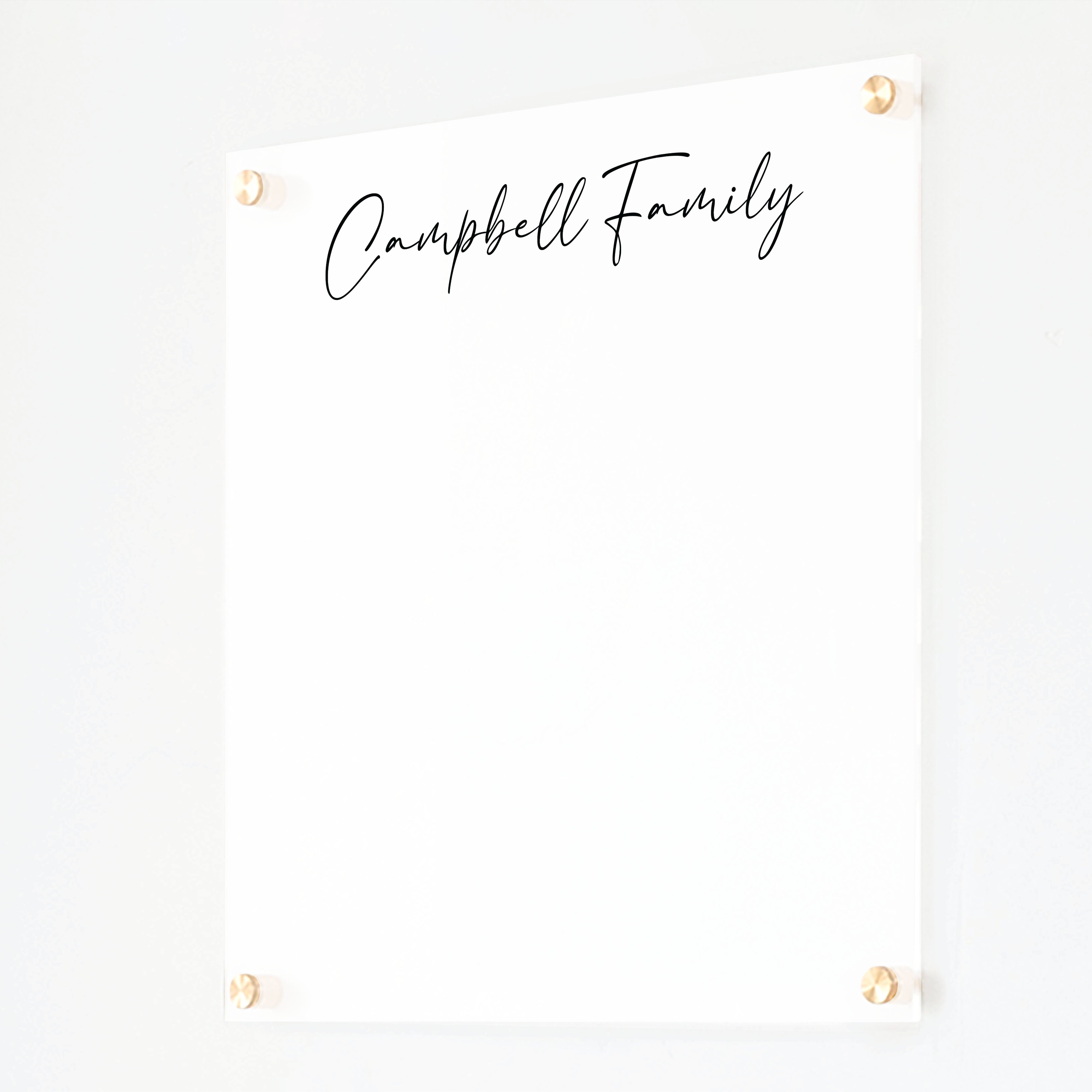 Large Frosted Acrylic Dry-erase Board | Horizontal Pennington