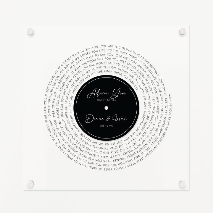 Acrylic Vinyl Record | Style 1