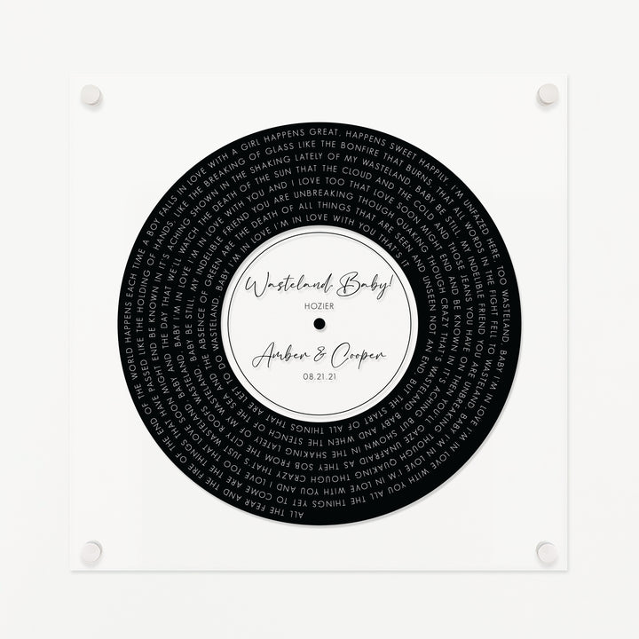 Acrylic Vinyl Record | Style 2