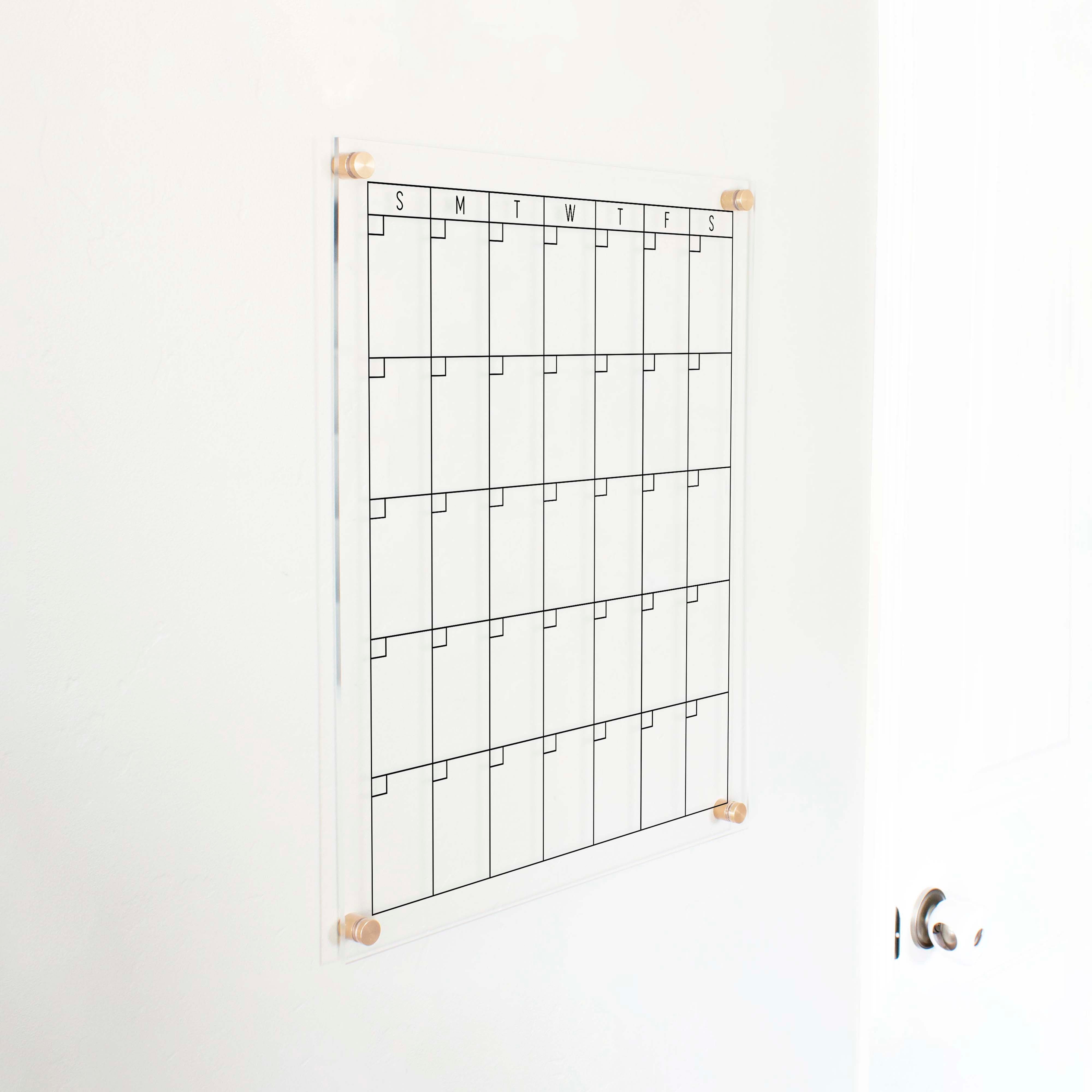 Monthly Acrylic Calendar | Vertical Multi-Style