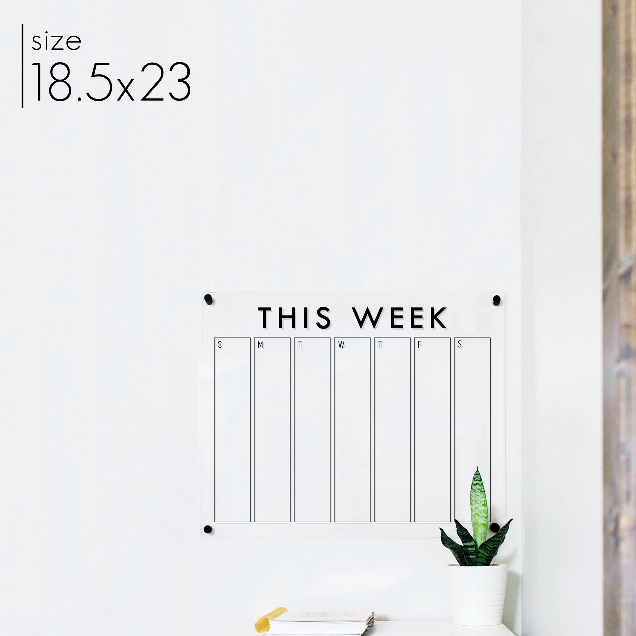 Weekly Acrylic Calendar | Horizontal Craig