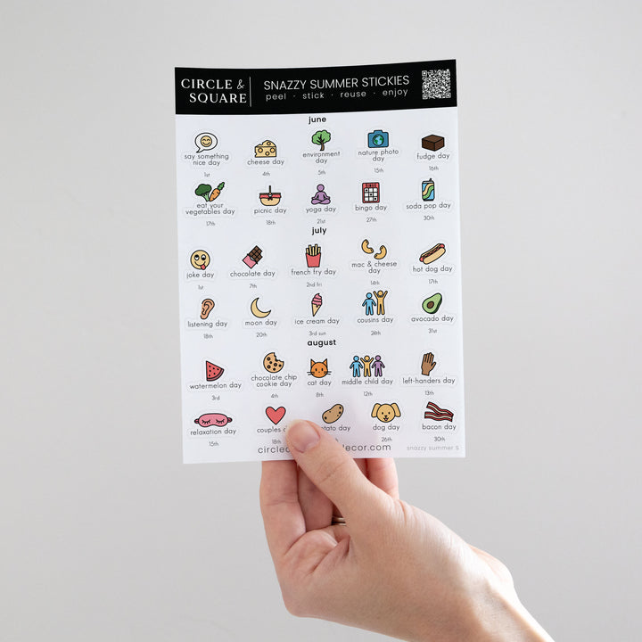 Snazzy Summer Stickies