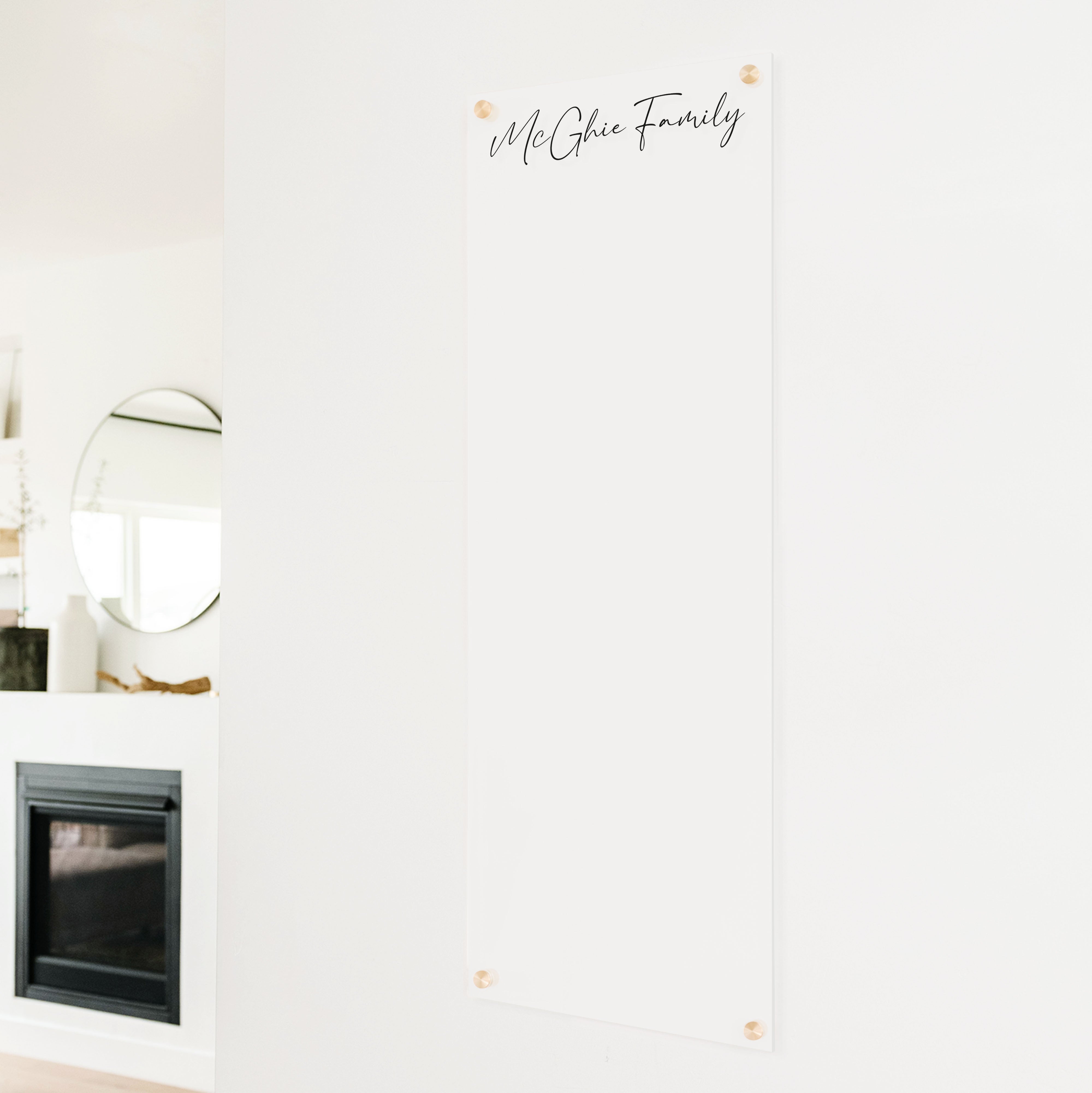 Large Frosted Acrylic Dry-erase Board | Vertical Pennington