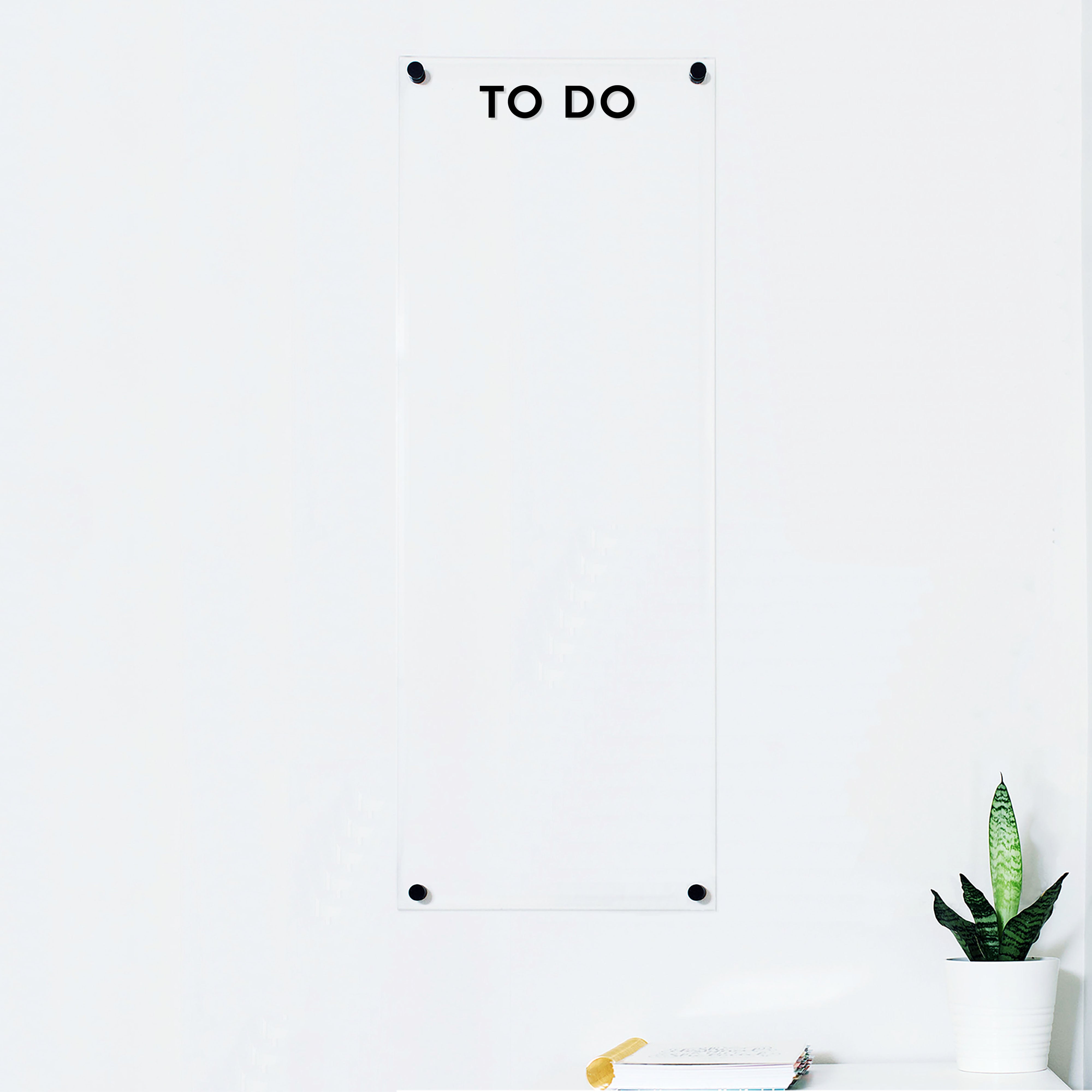 Slim Acrylic Dry-erase Board | Vertical Minimalist