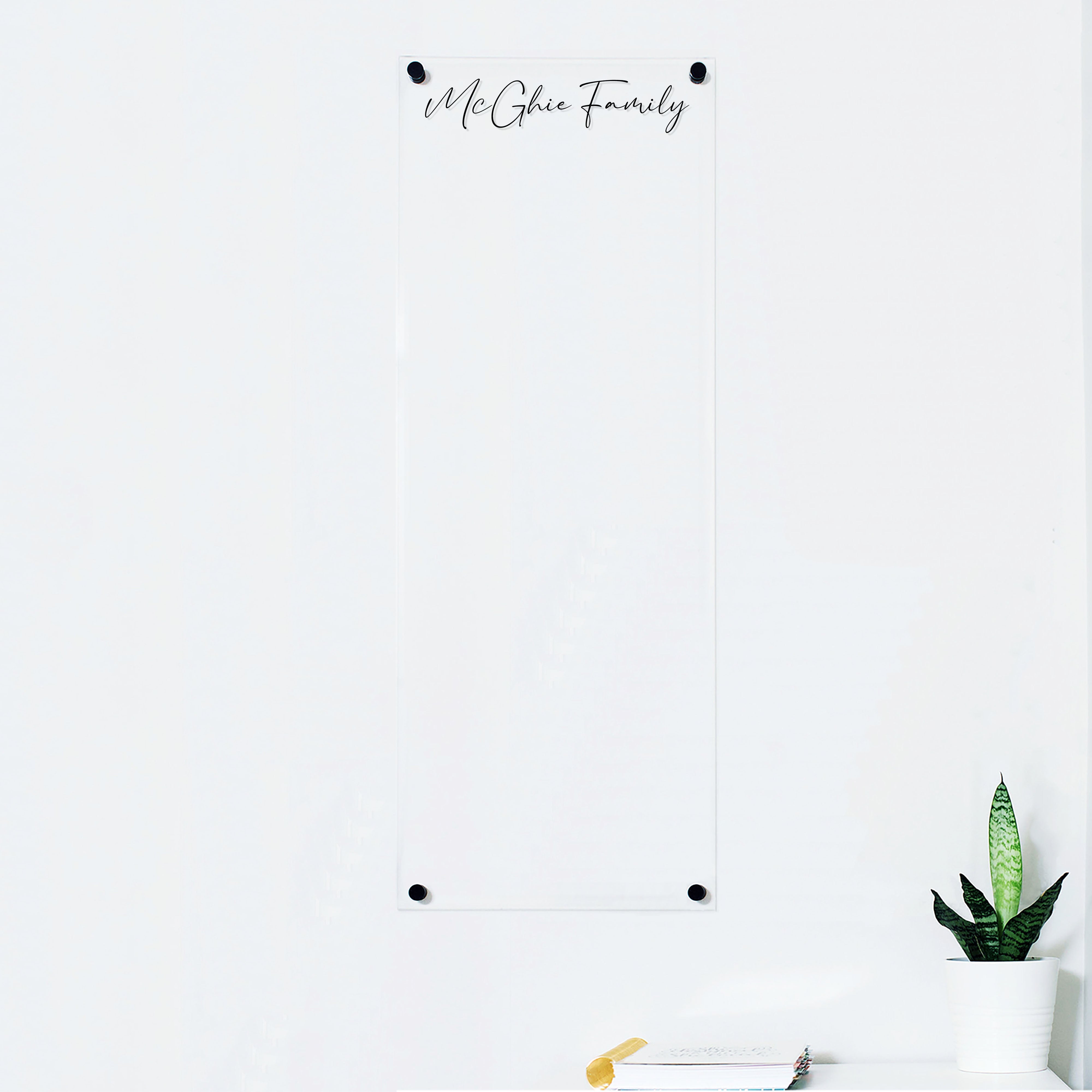 Slim Acrylic Dry-erase Board | Vertical Pennington