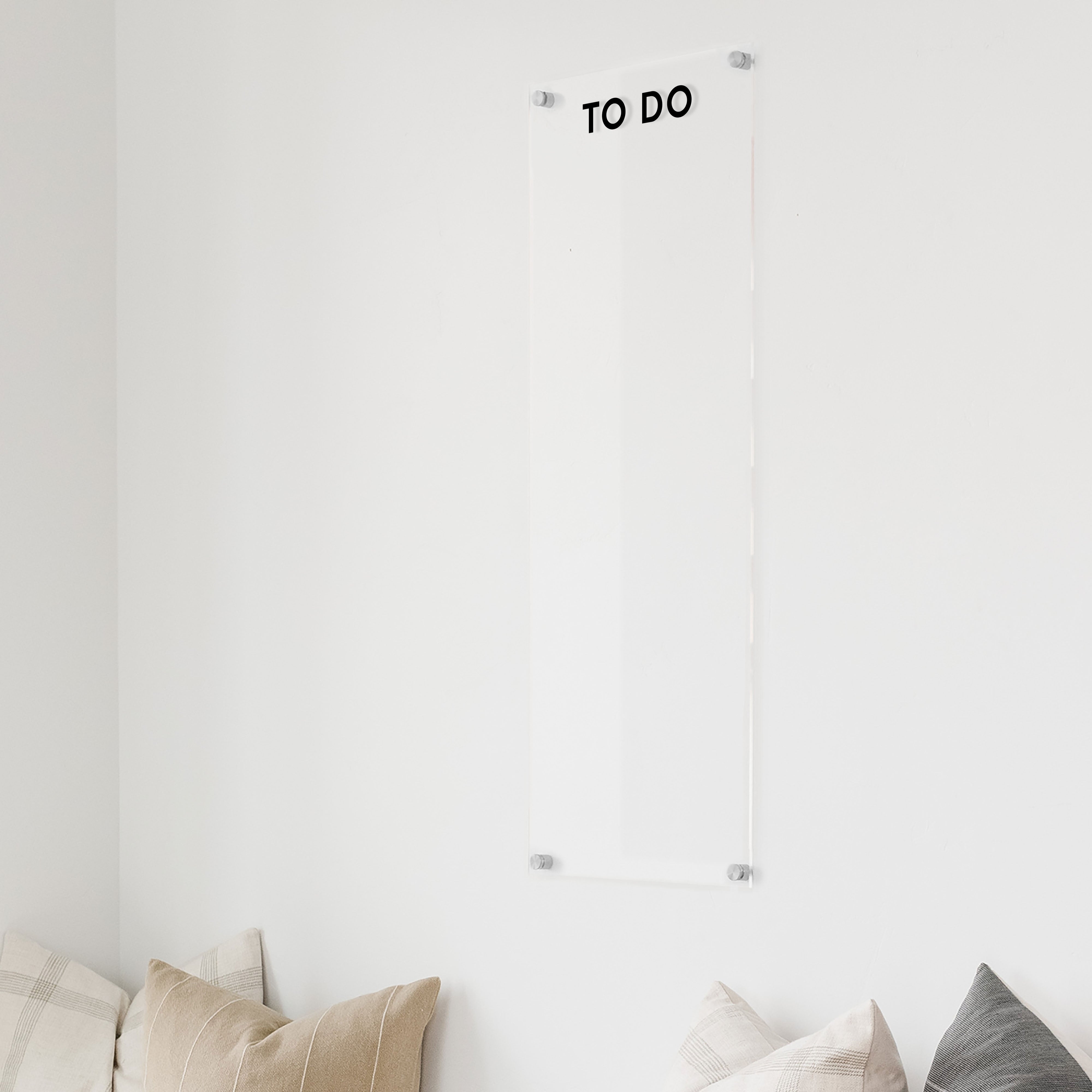 Large Acrylic Dry-erase Board | Vertical Minimalist