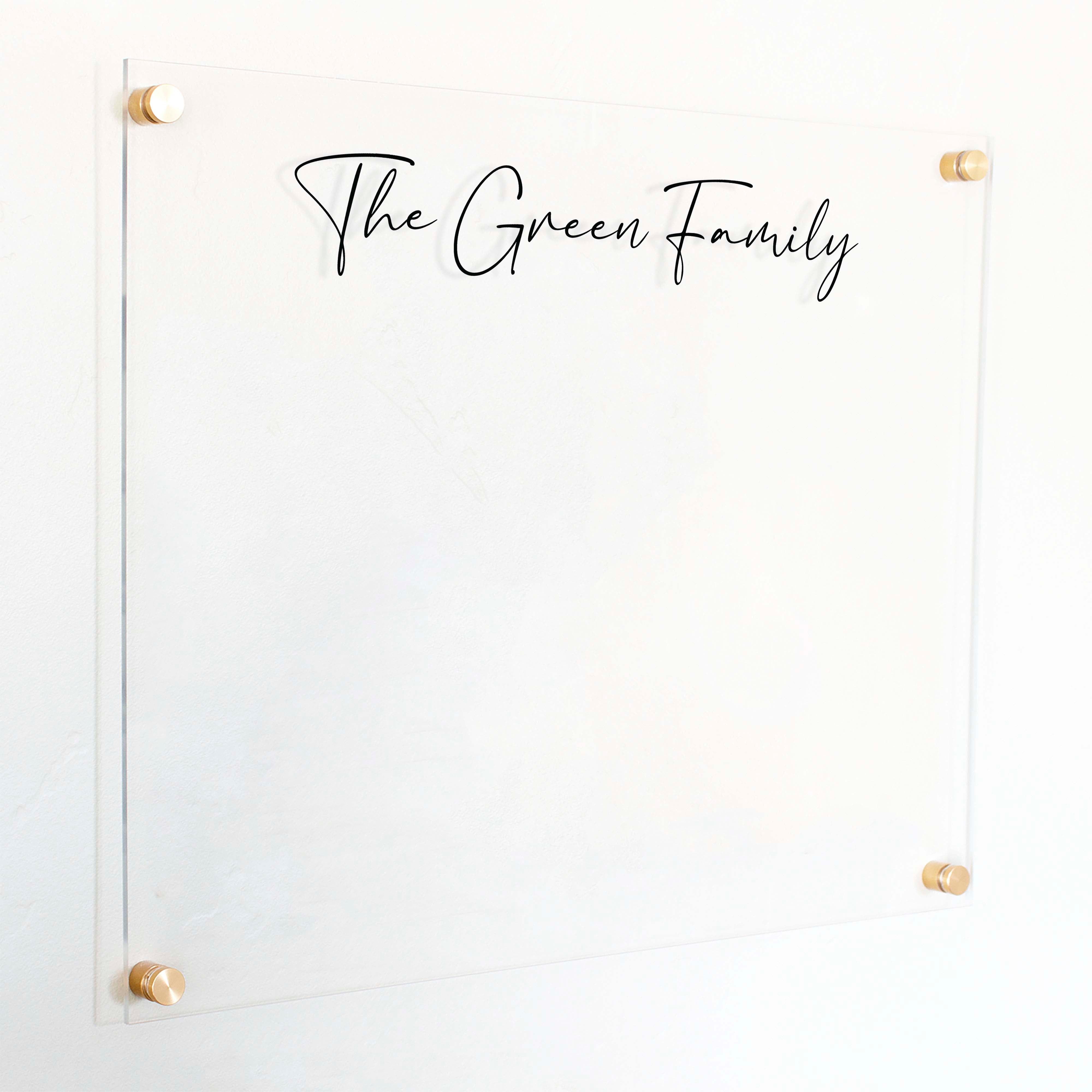 Large Acrylic Dry-erase Board | Horizontal Pennington