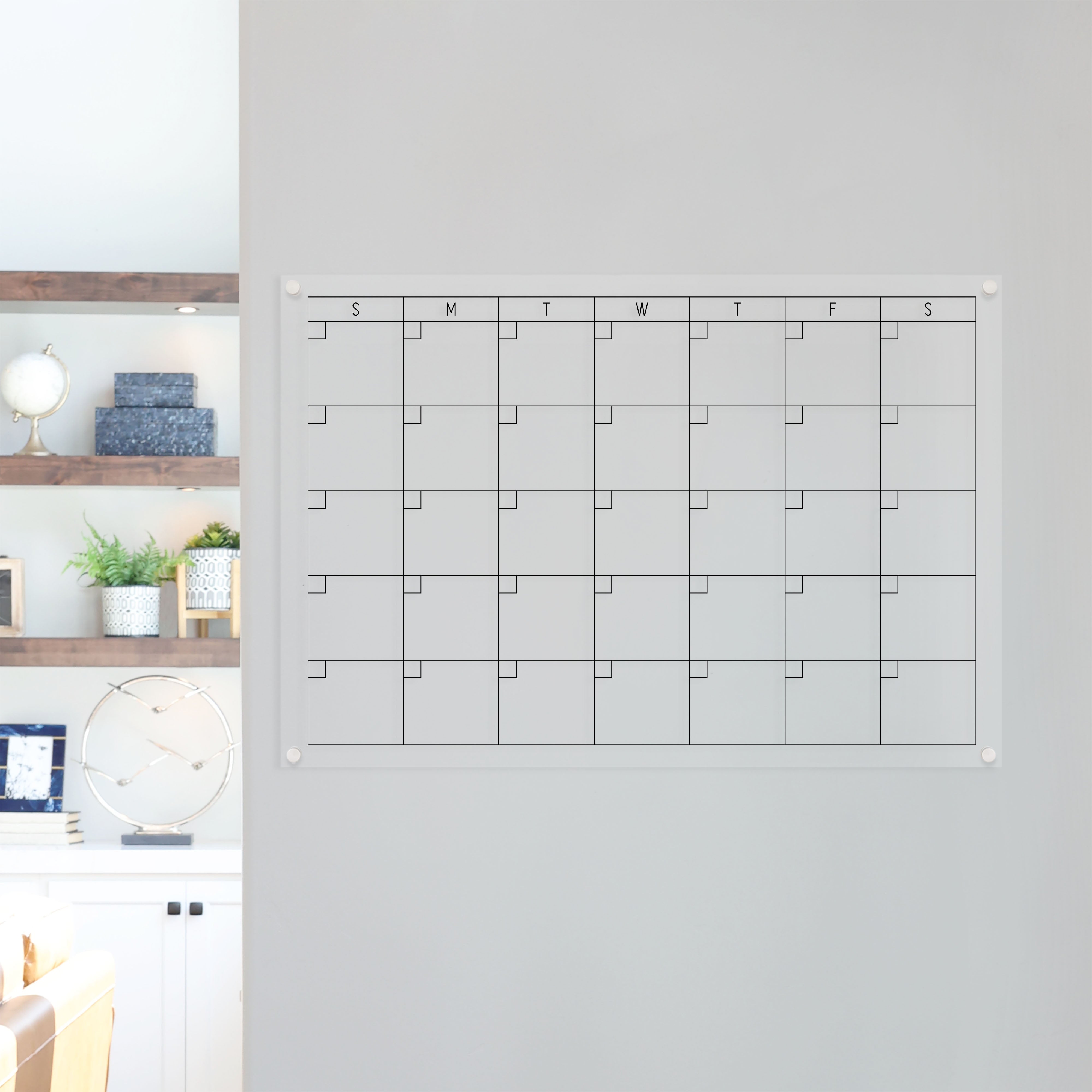 Monthly Acrylic Calendar | Horizontal Multi-Style