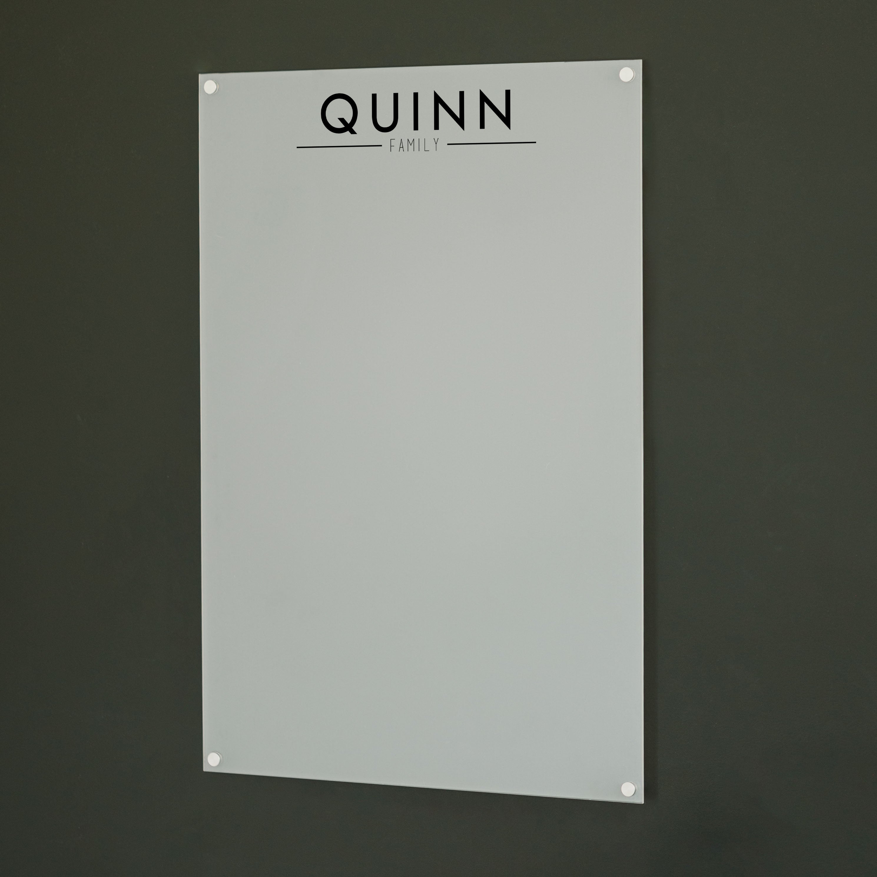 Large Frosted Acrylic Dry-erase Board | Vertical Craig