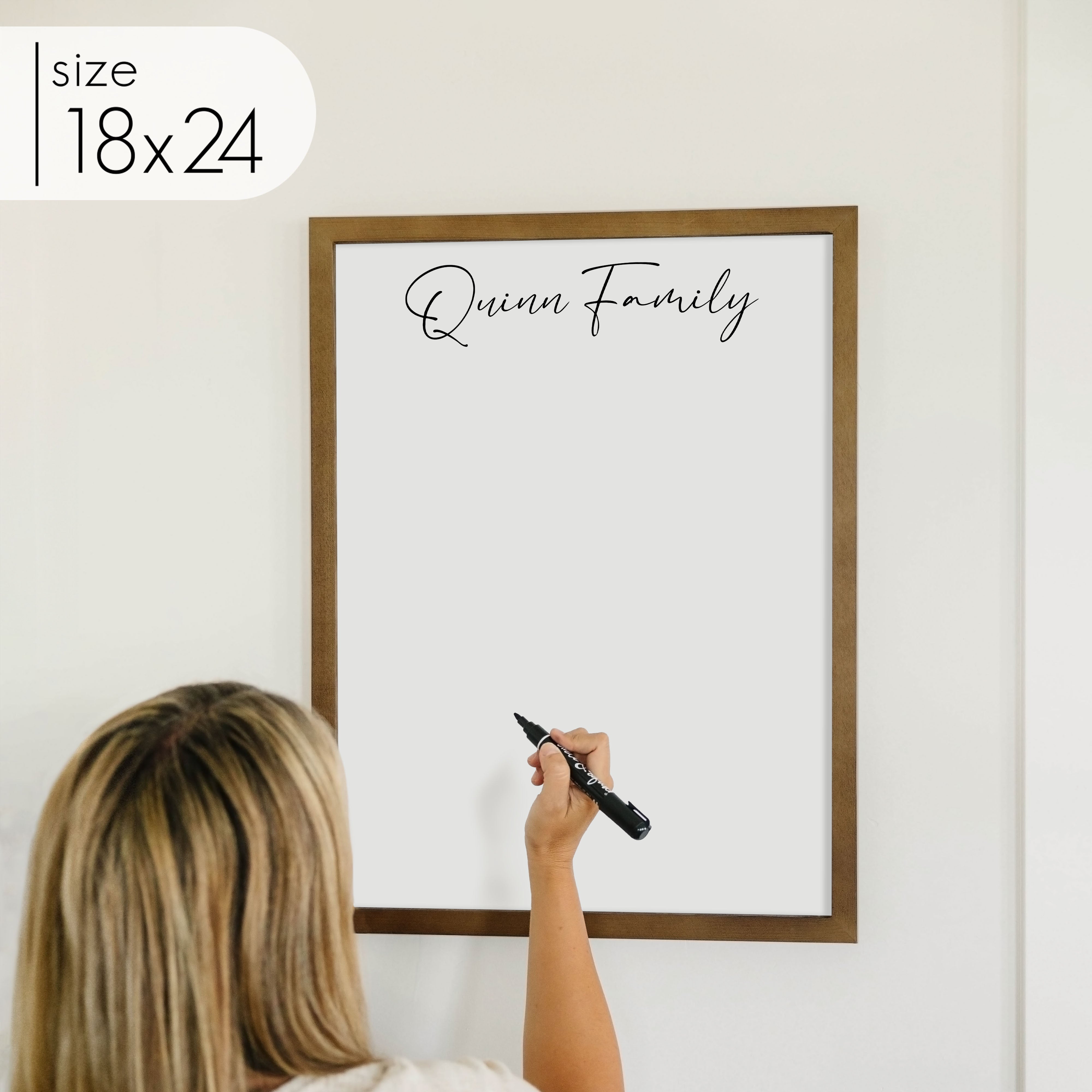 Large Framed Whiteboard | Vertical Pennington