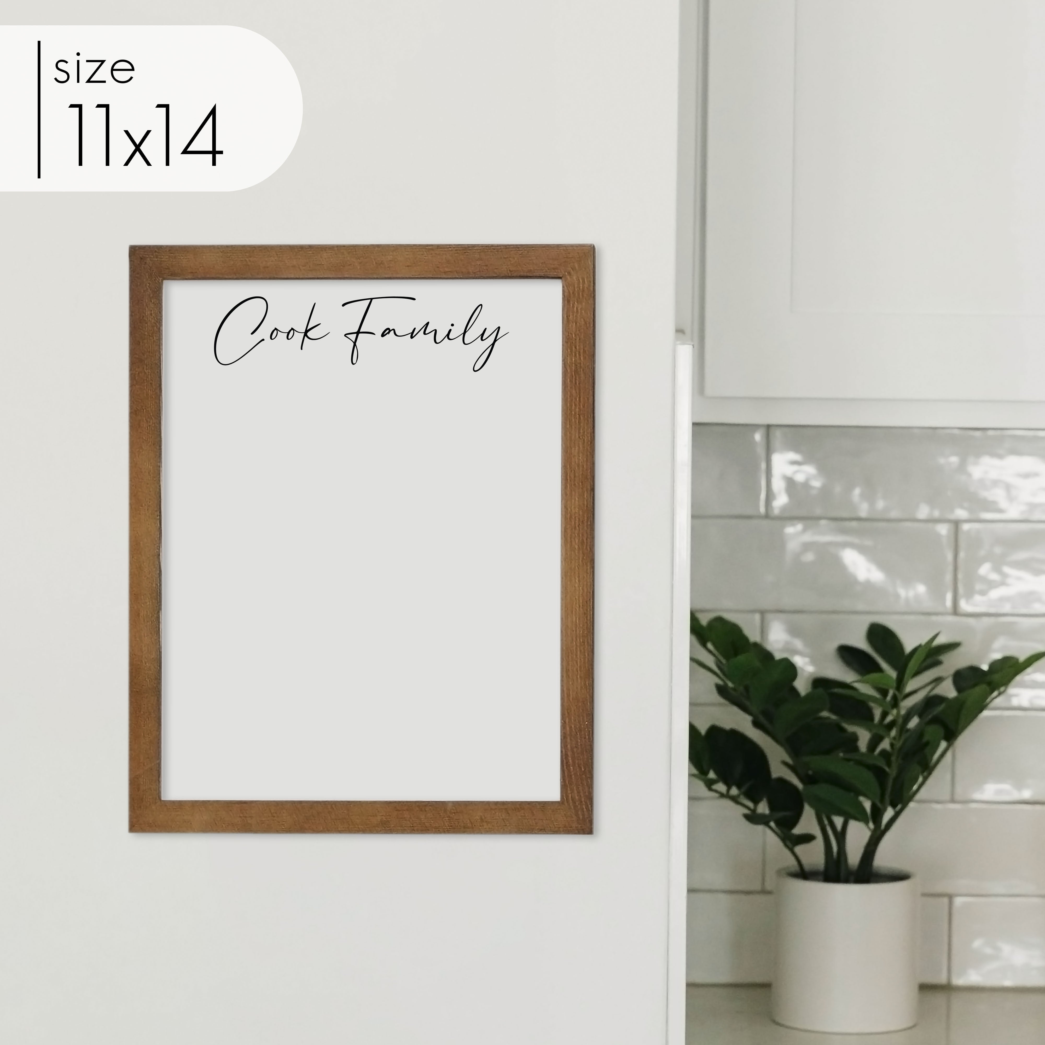 Small Framed Whiteboard | Vertical Pennington