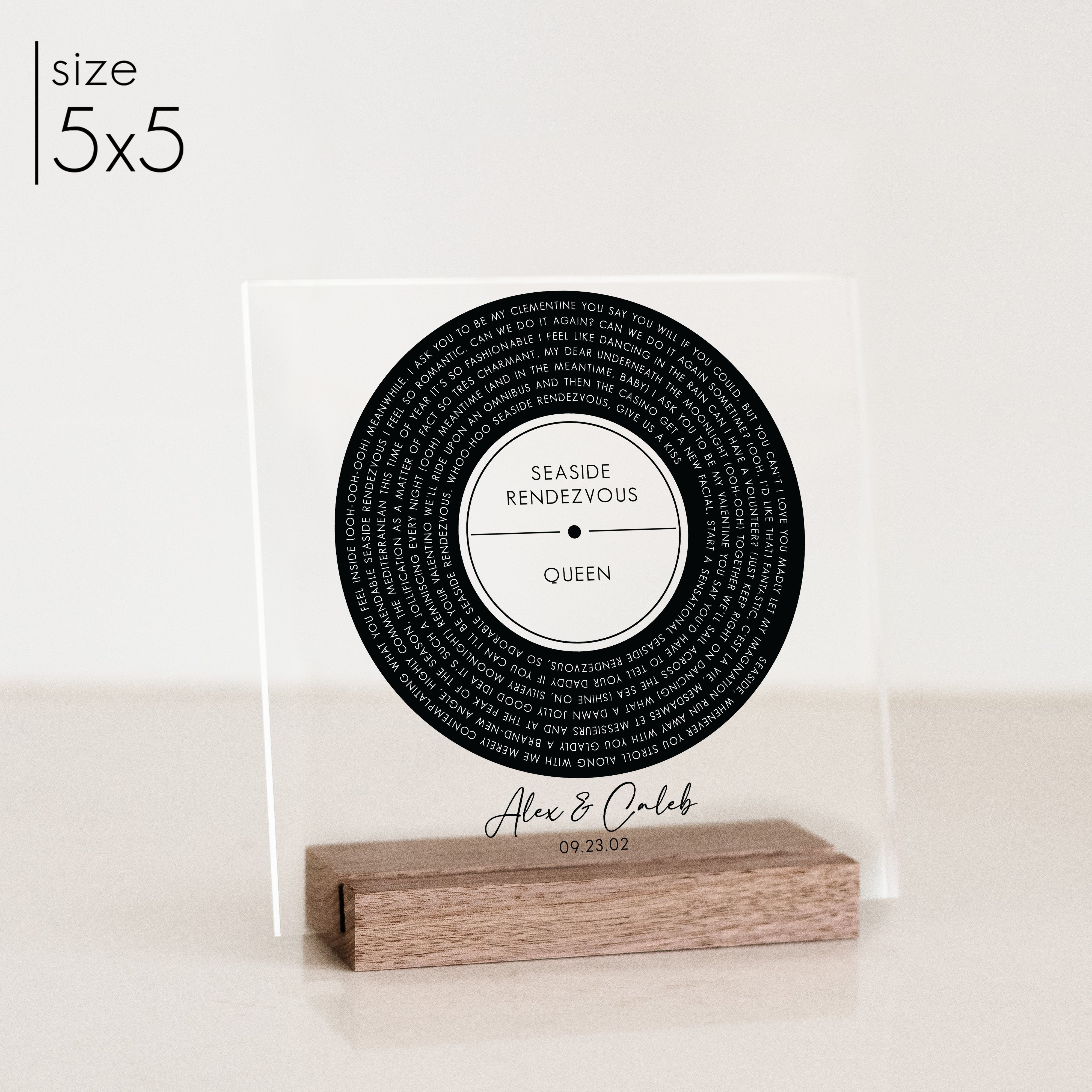 Custom Acrylic Vinyl Record | Style 4