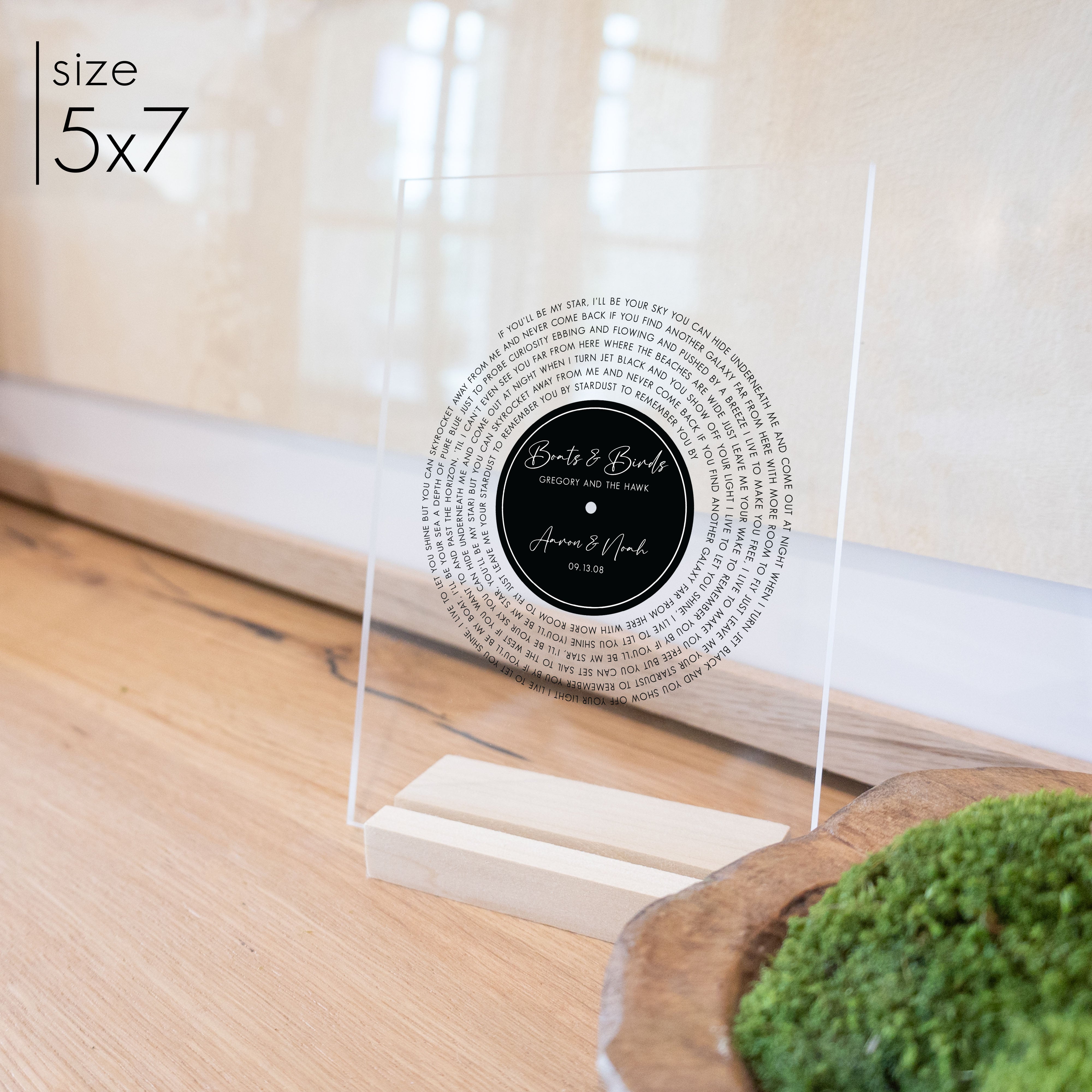 Custom Acrylic Vinyl Record | Style 1