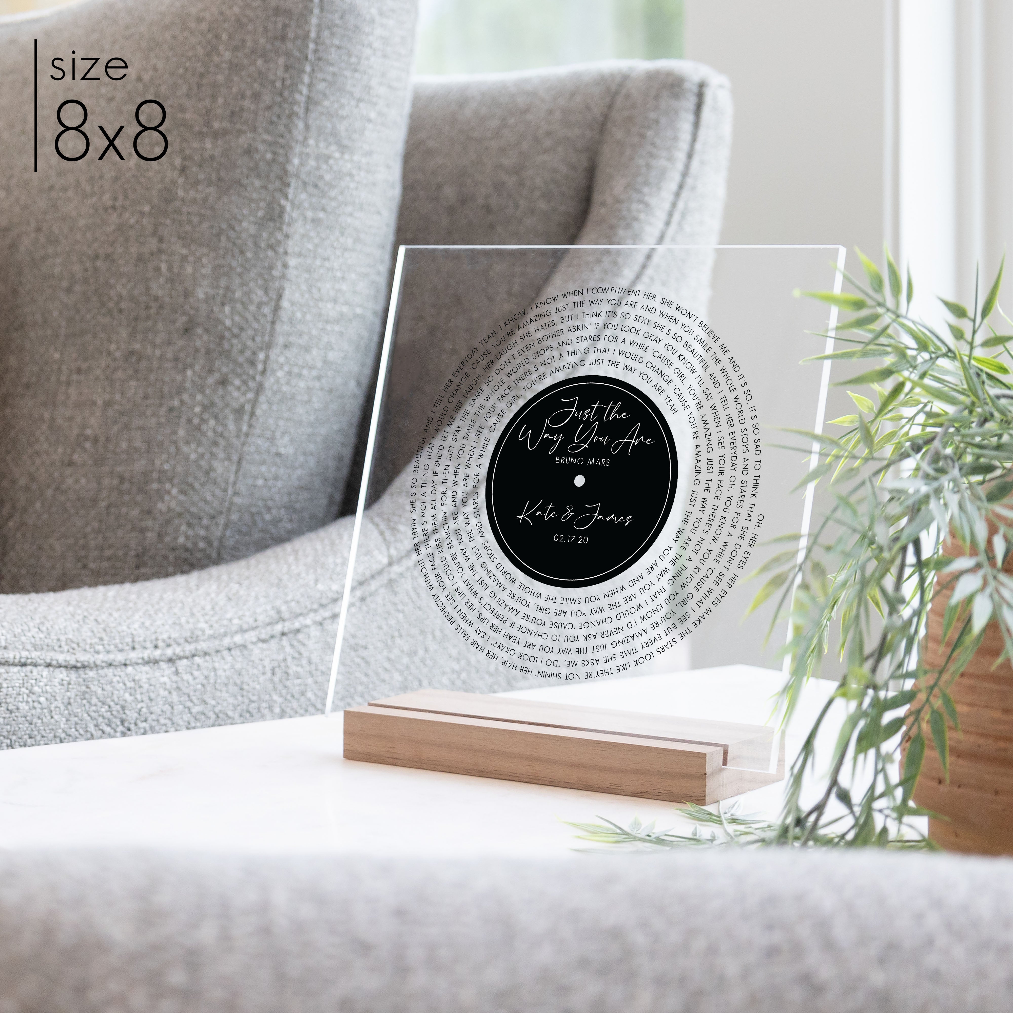 Custom Acrylic Vinyl Record | Style 1