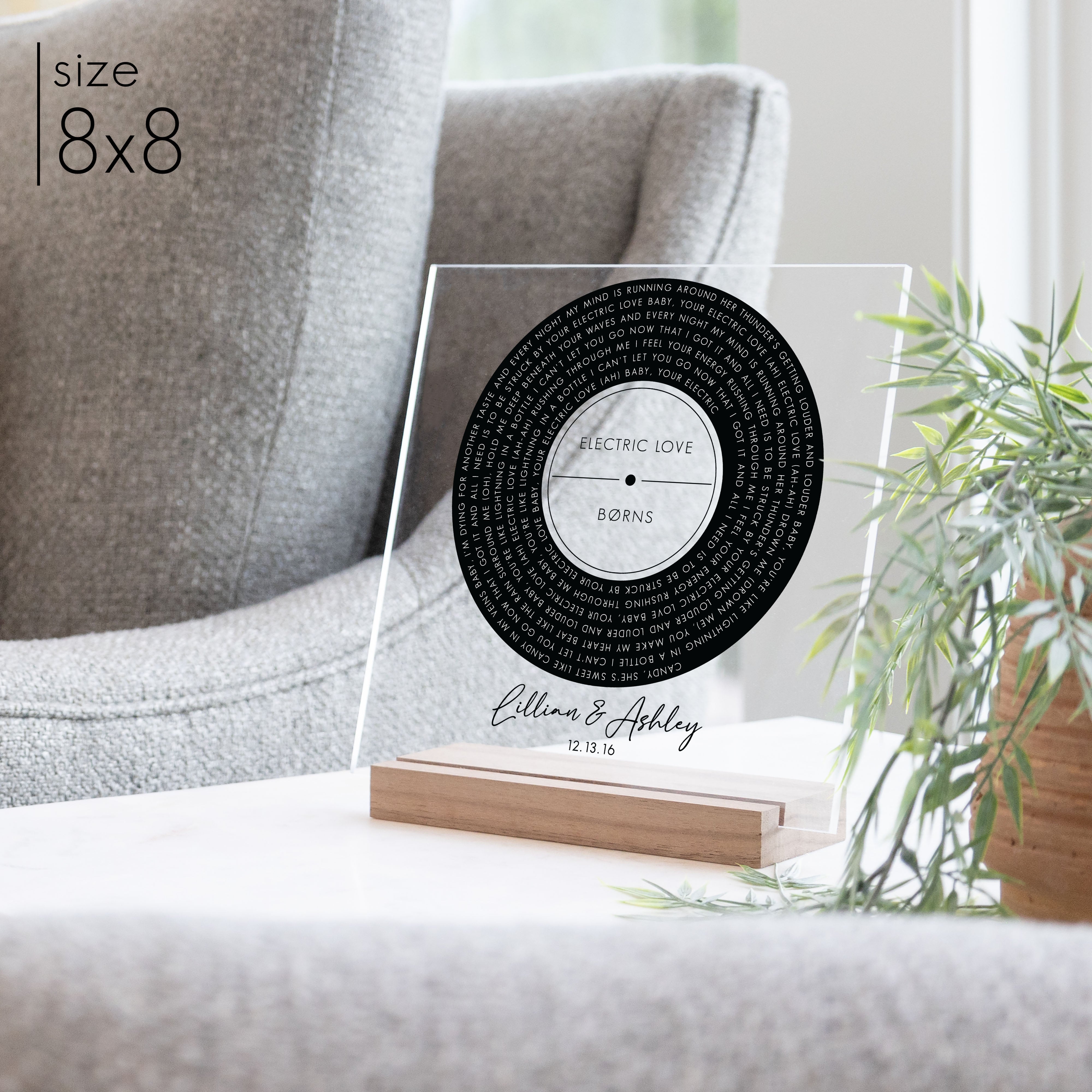 Custom Acrylic Vinyl Record | Style 4