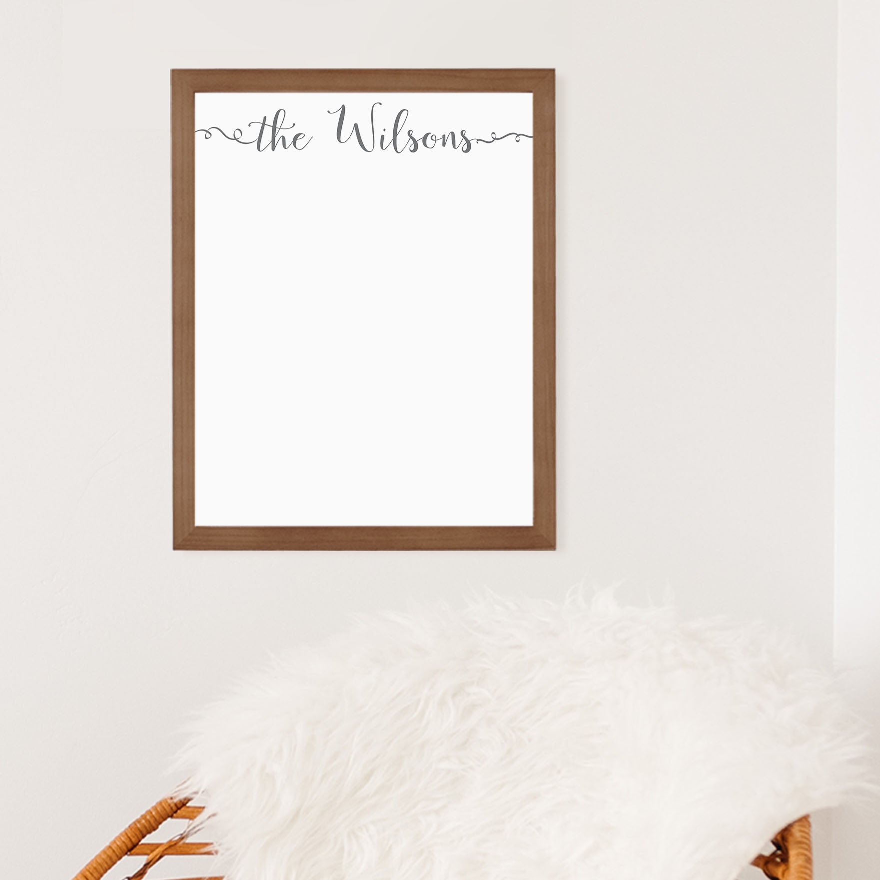 Small Framed Whiteboard | Vertical Knope