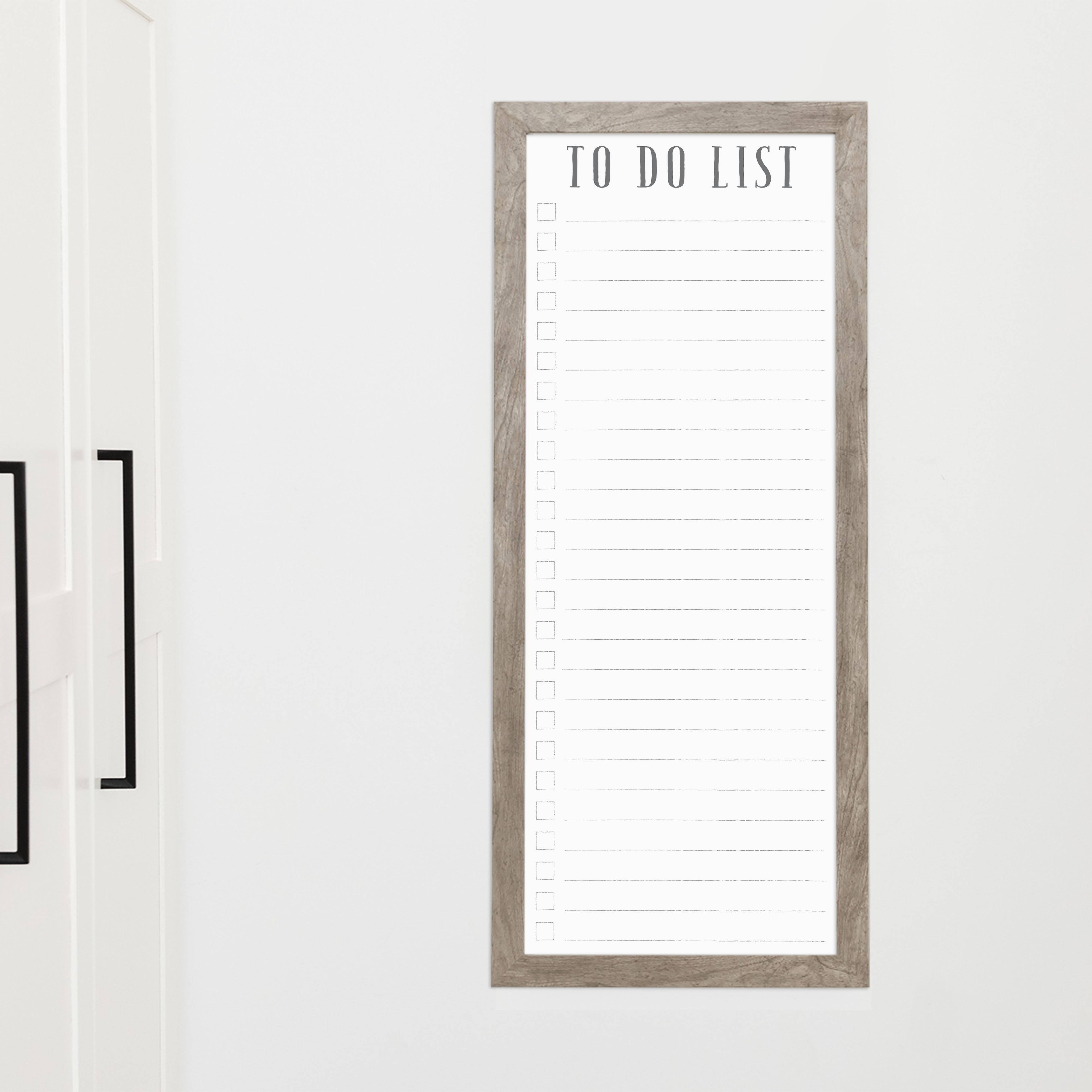 Slim Checklist Framed Whiteboard | Vertical Swanson