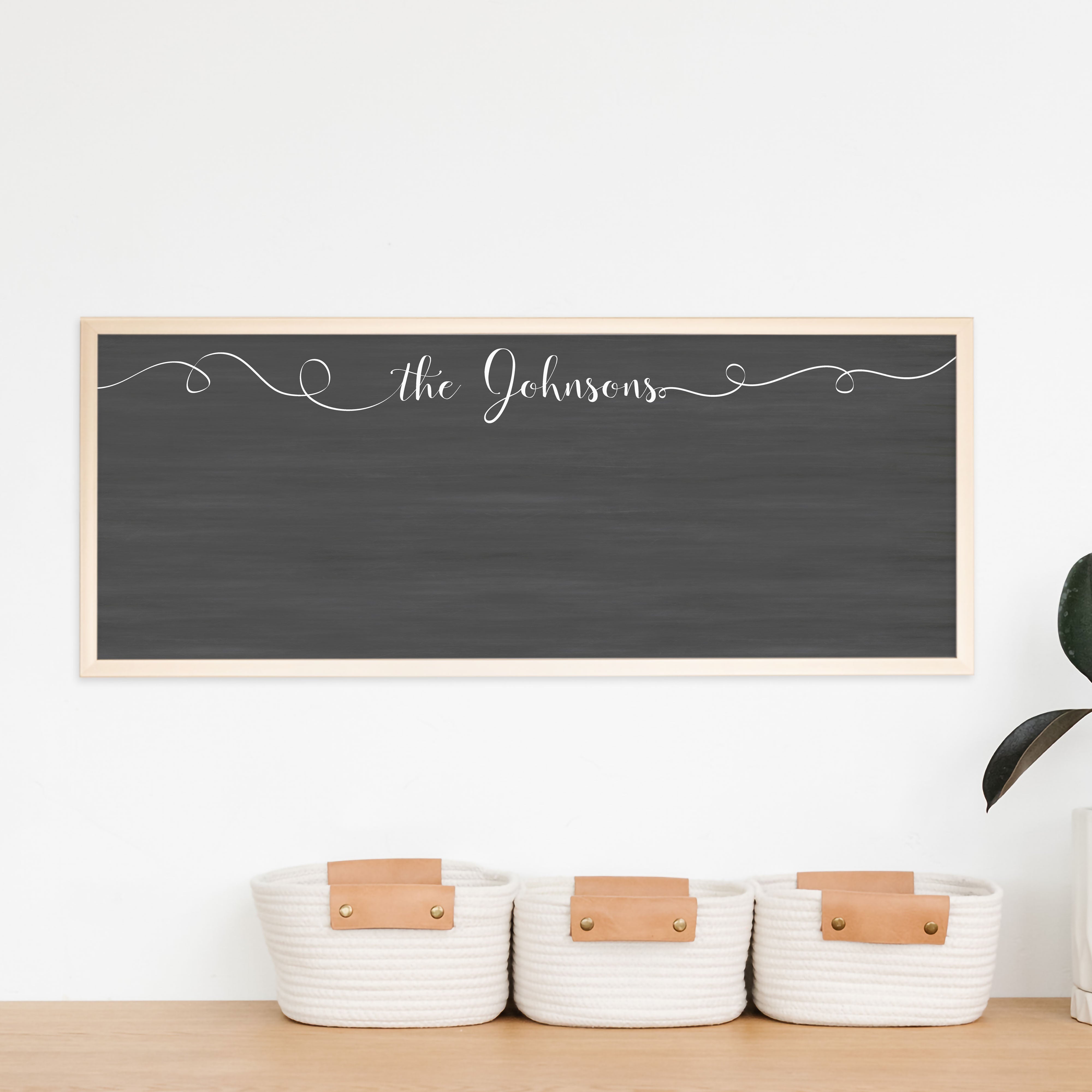 Slim Framed Chalkboard | Horizontal Knope