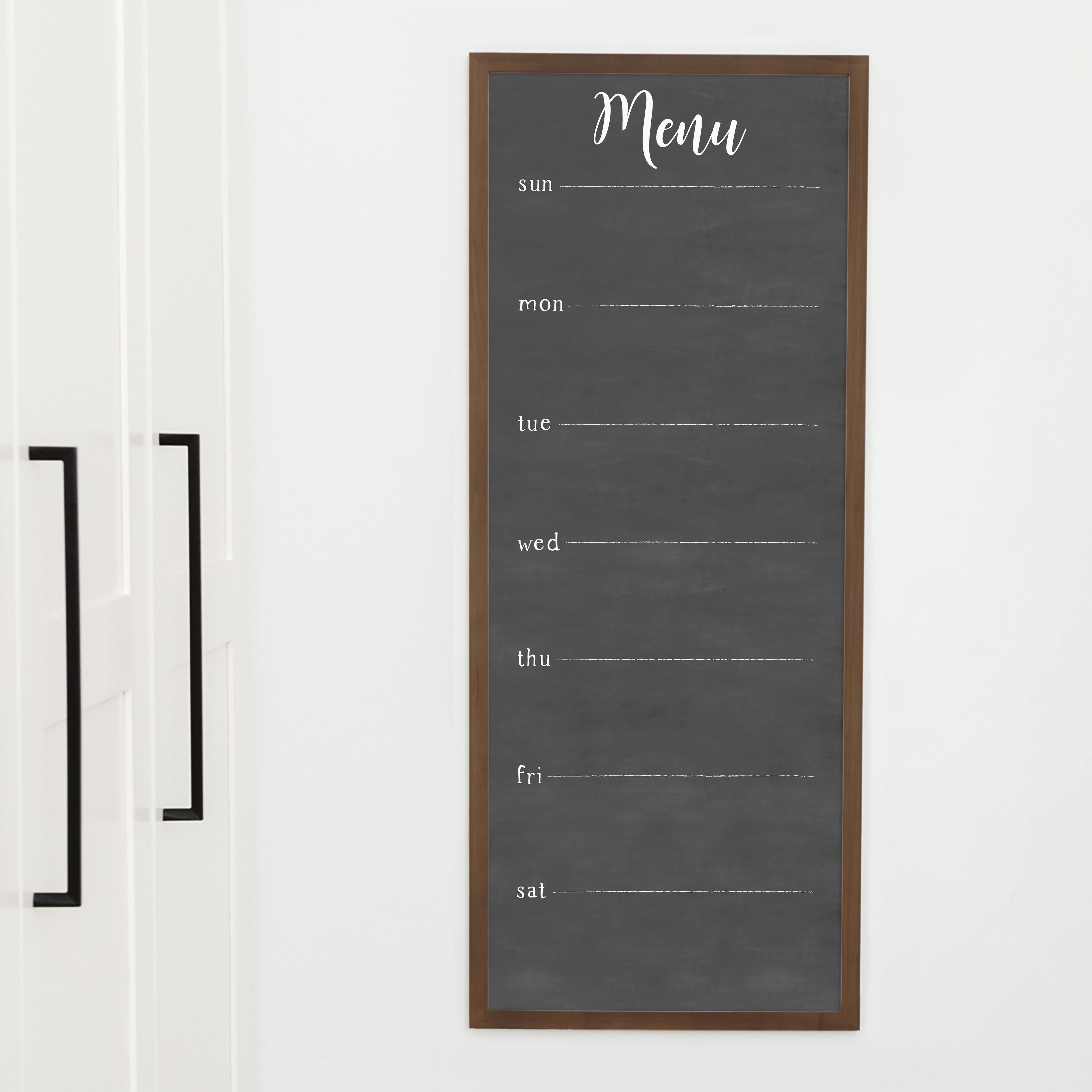 Slim Weekly Framed Chalkboard | Vertical Perkins