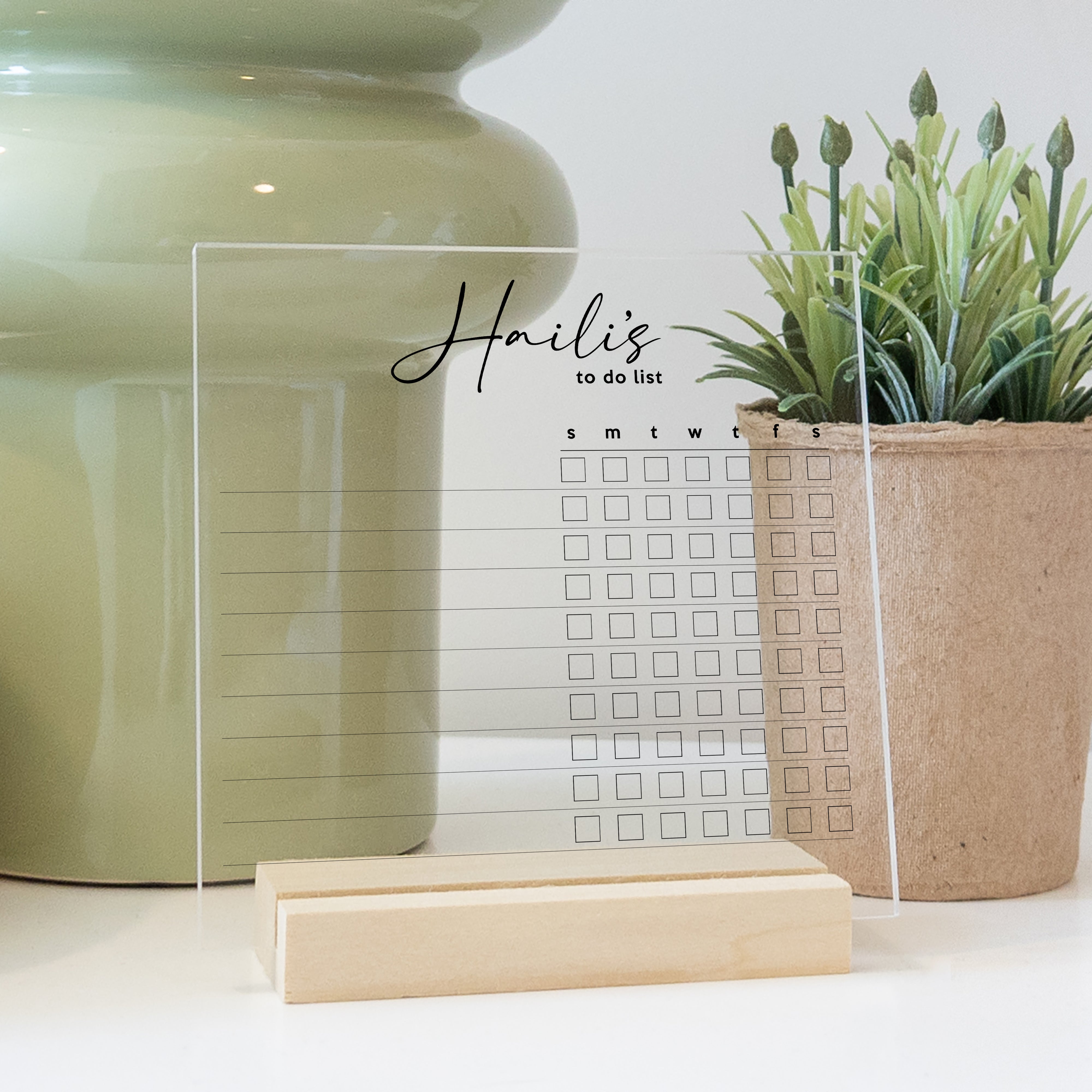 Personalized Acrylic To Do List | Pennington Style