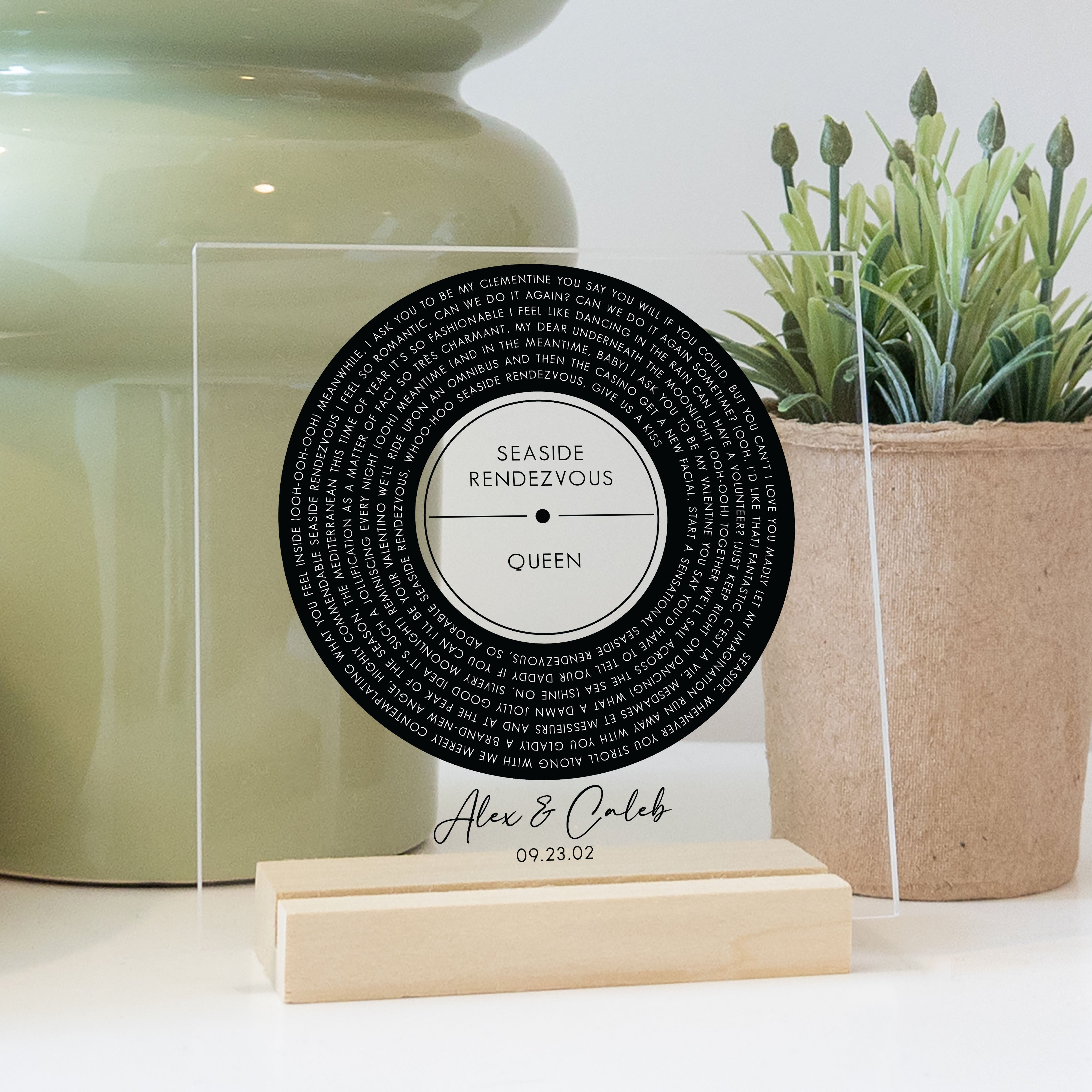 Custom Acrylic Vinyl Record | Style 4