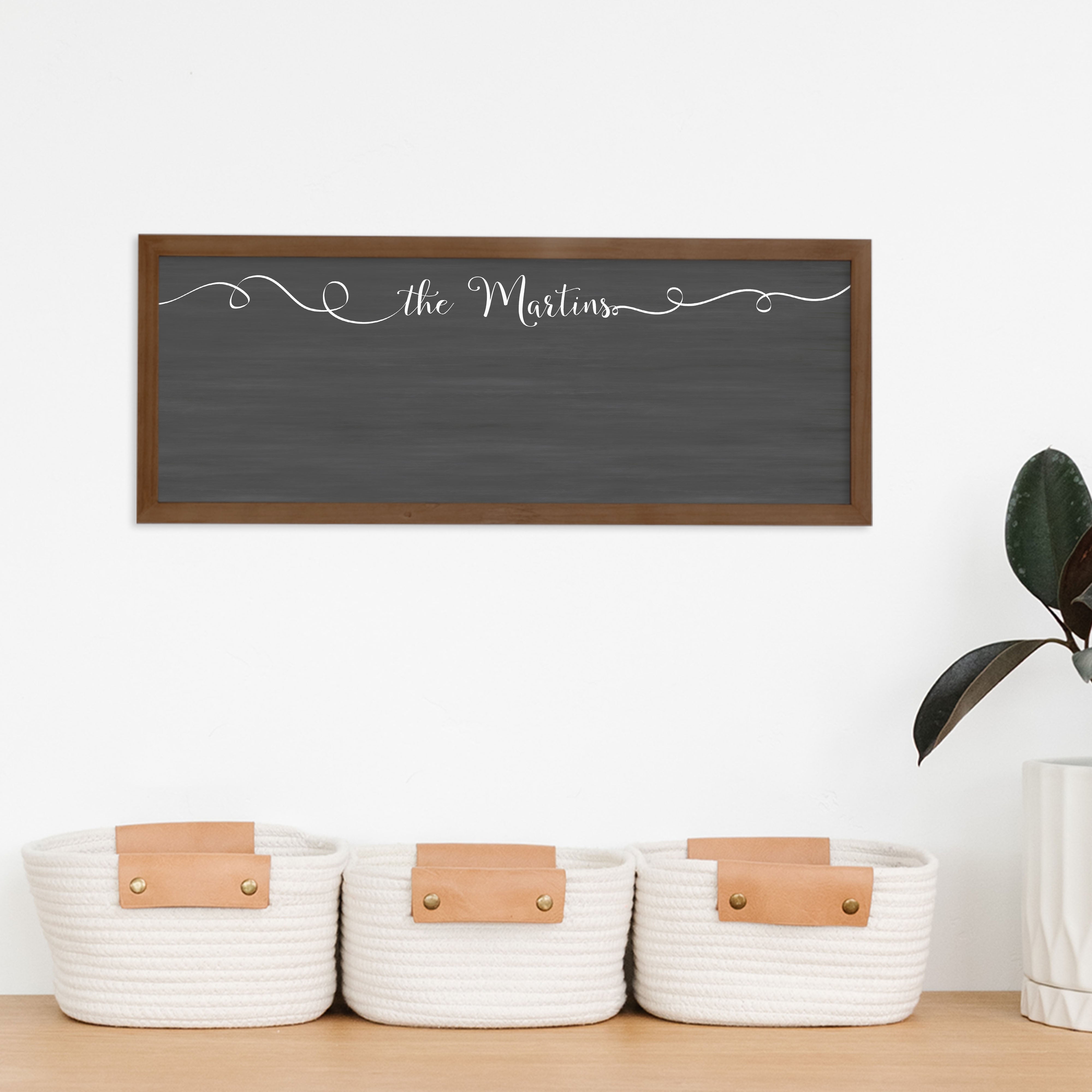 Slim Framed Chalkboard | Horizontal Knope