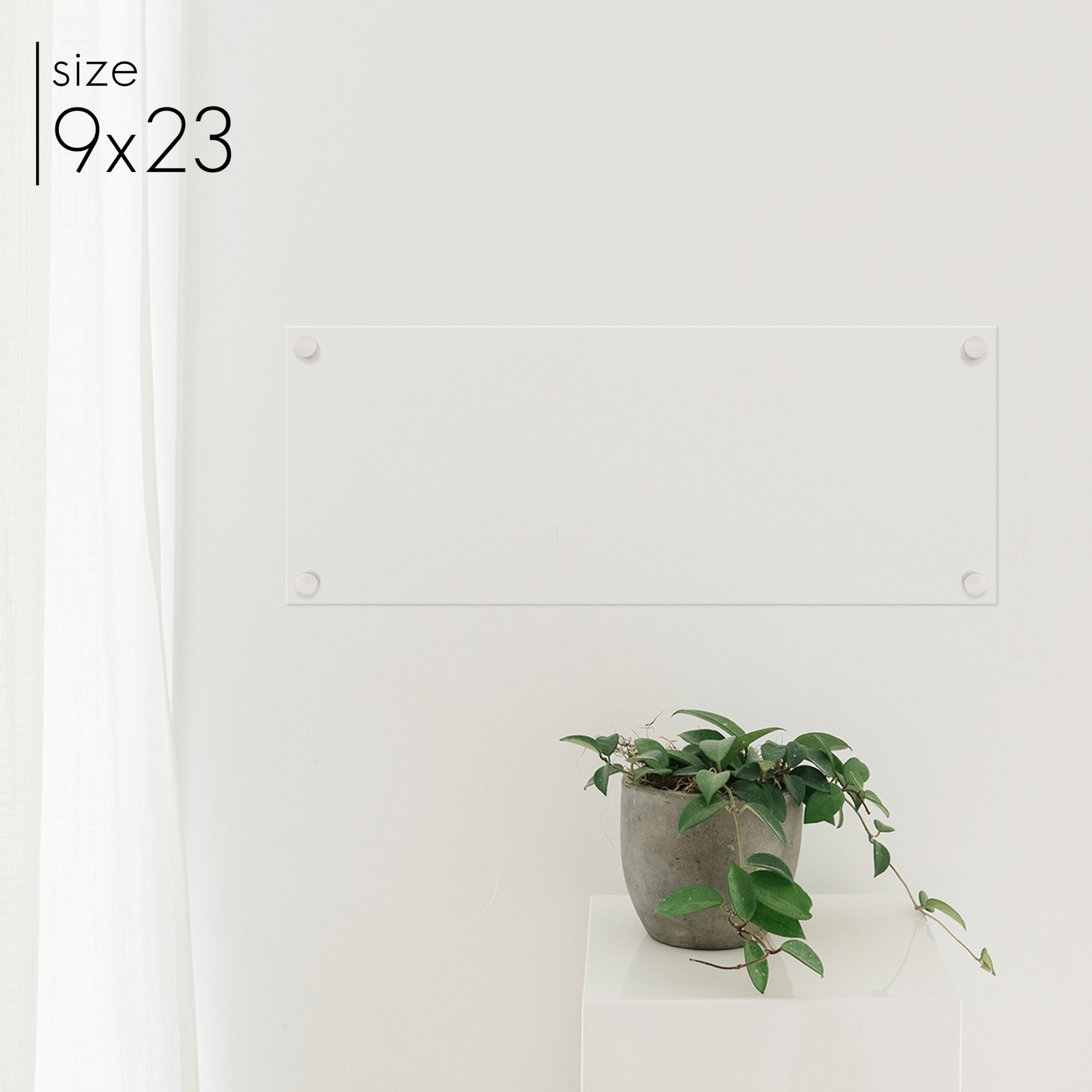 Slim Blank Board | Acrylic Dry-Erase Board