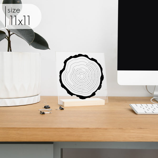 Custom Tree Ring Memory Art