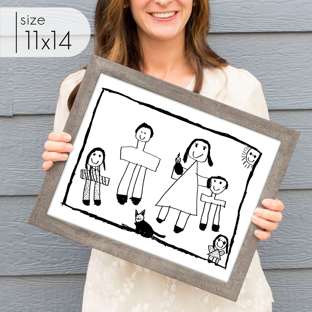 Custom Framed Kid Art