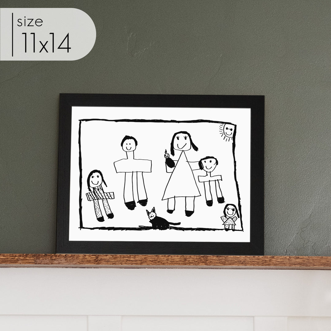 Custom Framed Kid Art