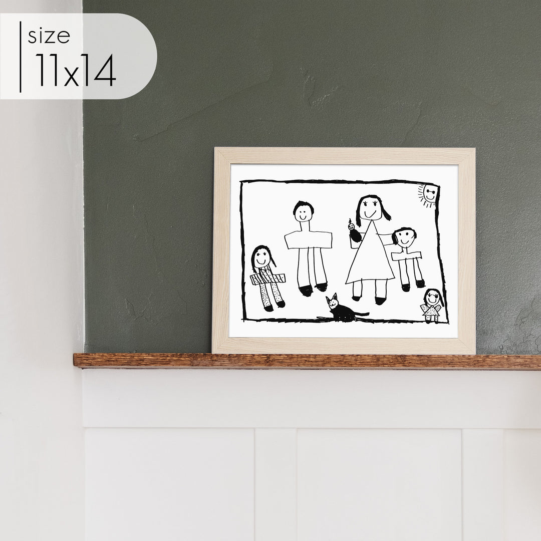Custom Framed Kid Art
