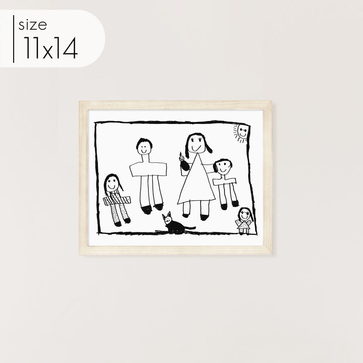 Custom Framed Kid Art