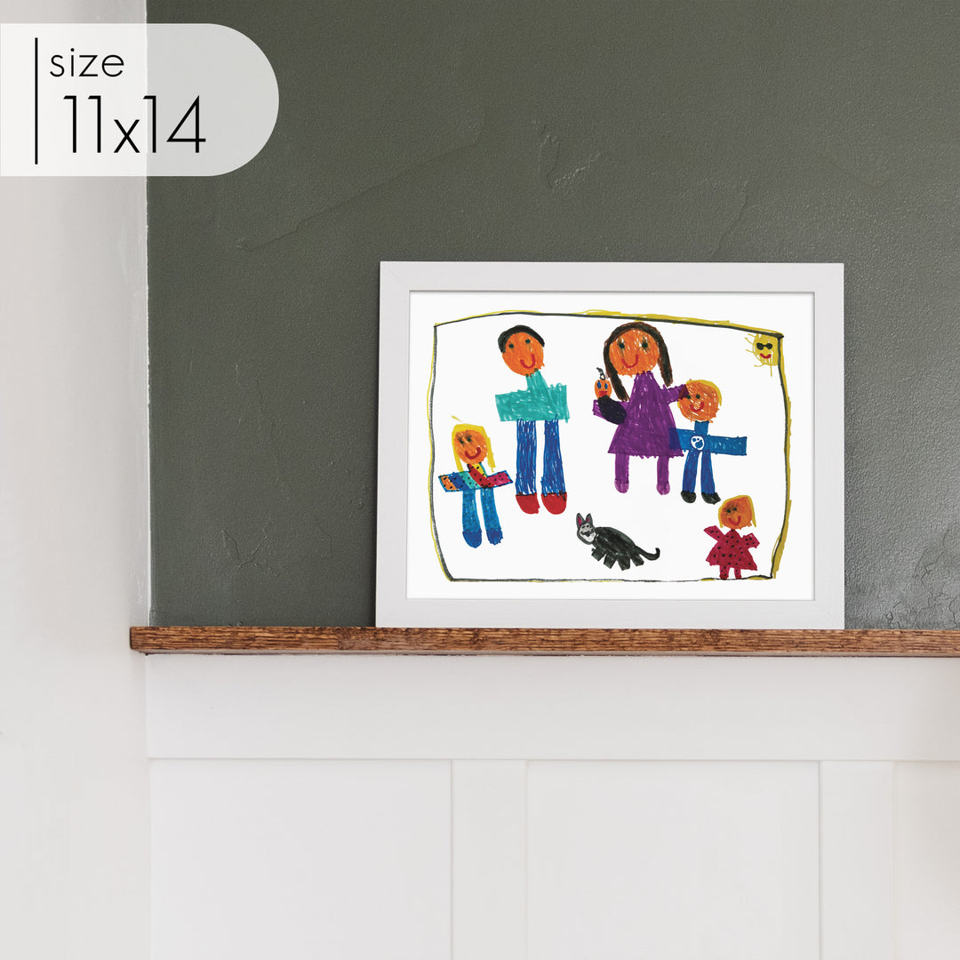 Custom Framed Kid Art
