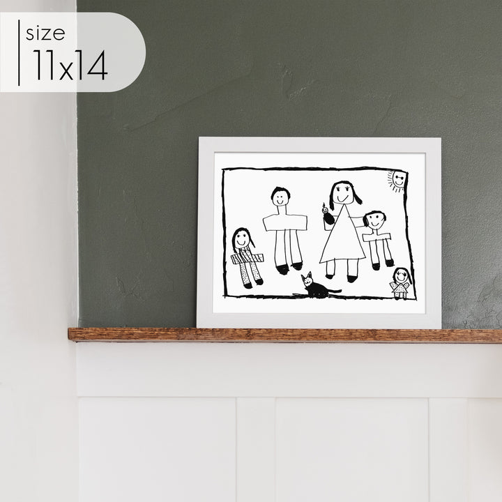 Custom Framed Kid Art